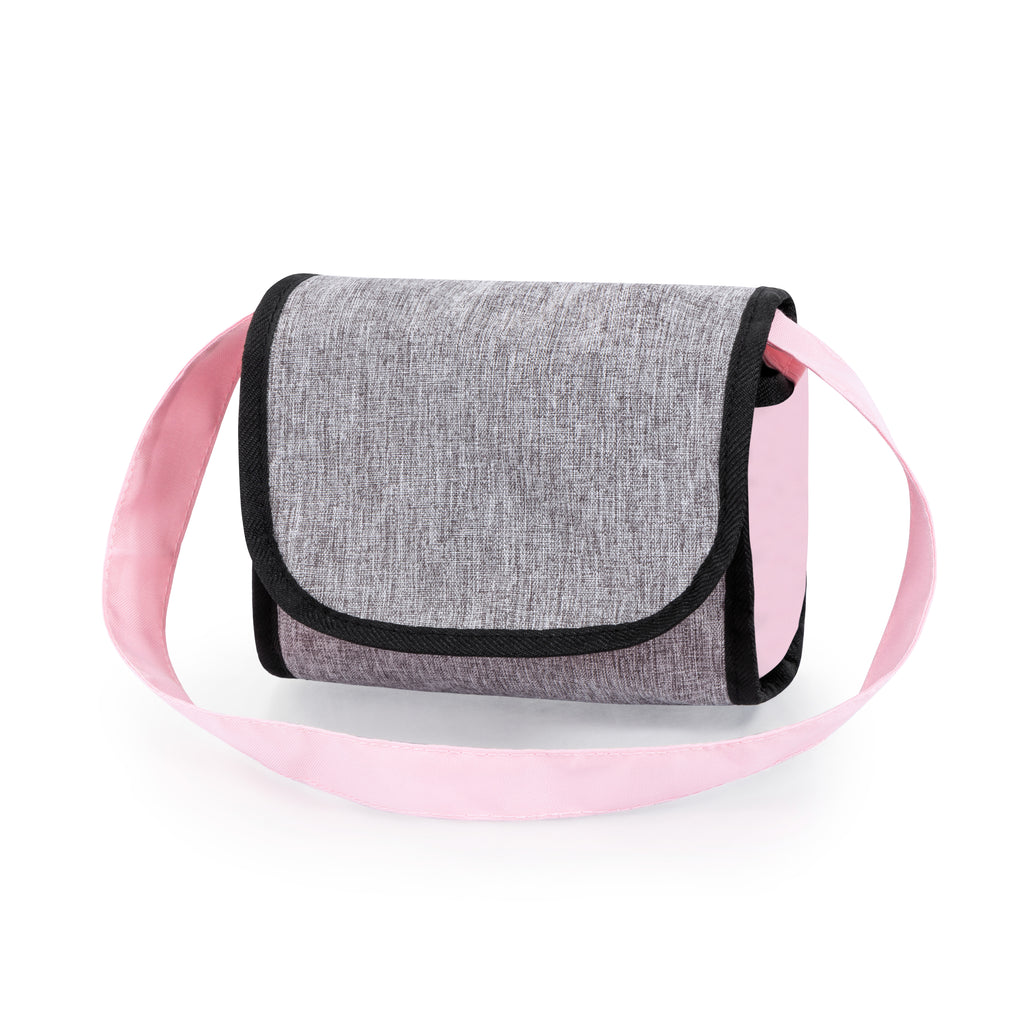 Bayer Cosy Dolls Pram  - Navy, Grey & Pink - 12727AA
