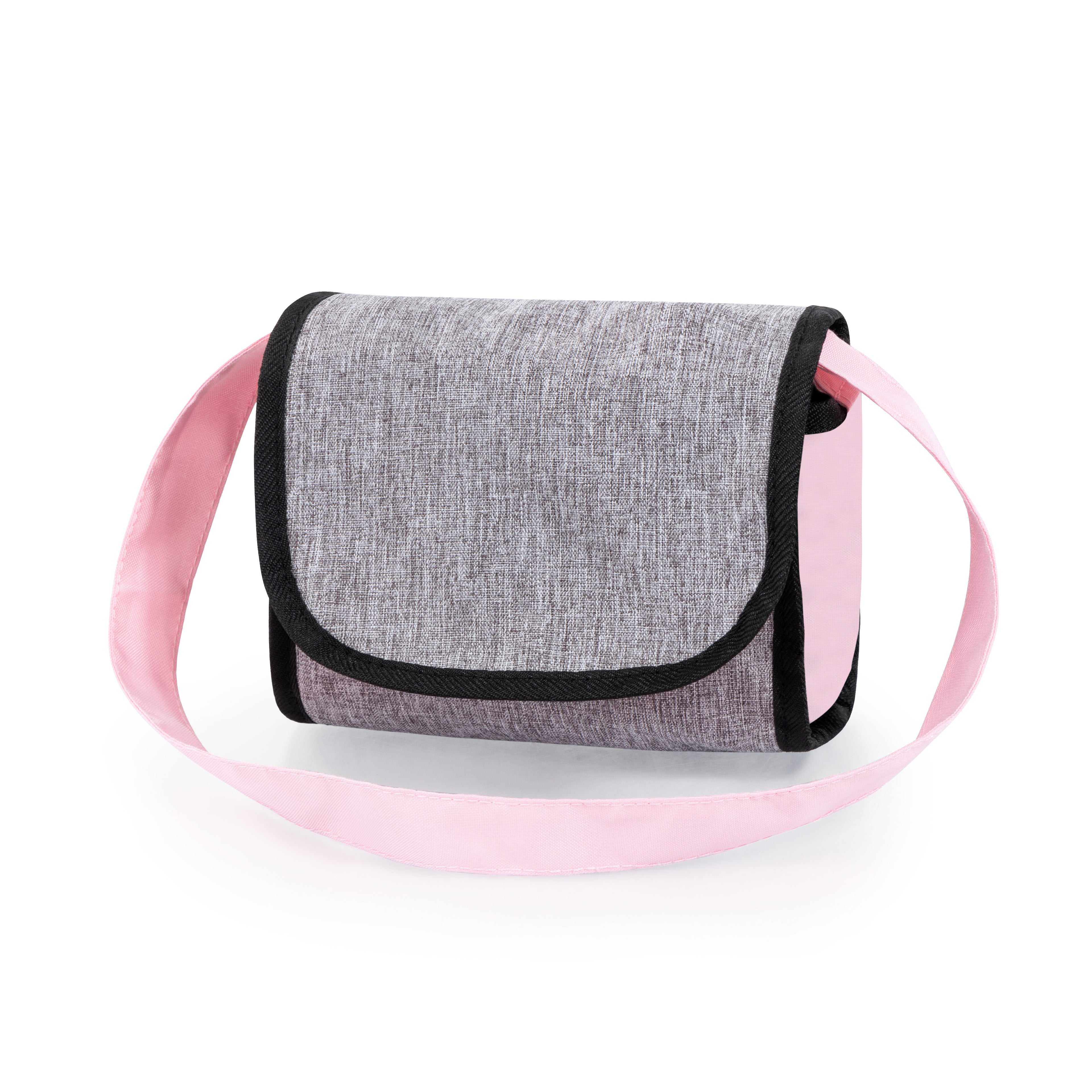 Bayer Cosy Dolls Pram  - Navy, Grey & Pink - 12727AA