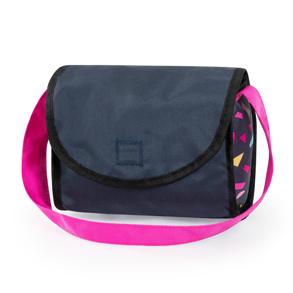 Bayer Cosy Dolls Pram - Navy & Hot Pink - 12780AA