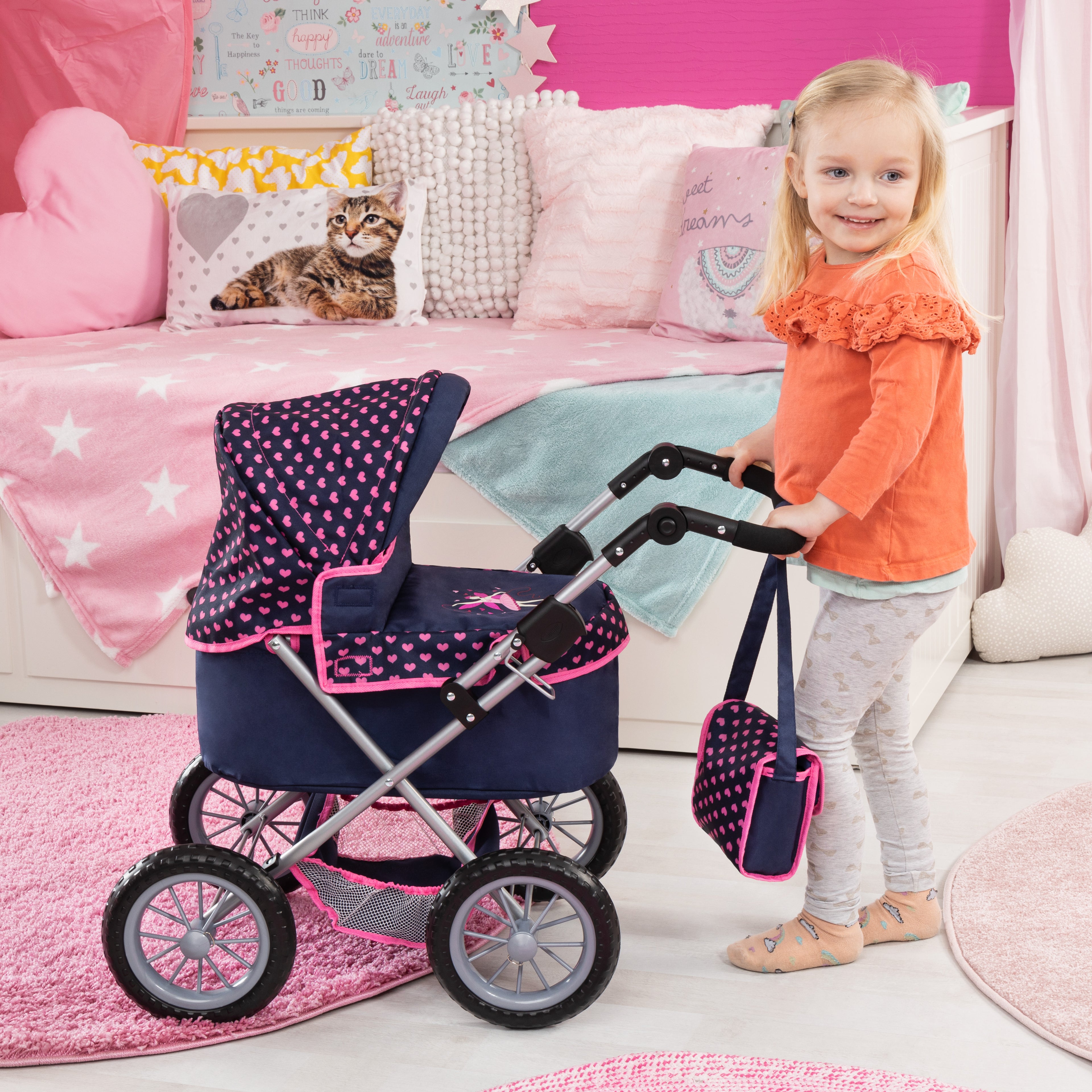 Bayer Trendy Dolls Pram Blue - 13052AA - Out of Stock