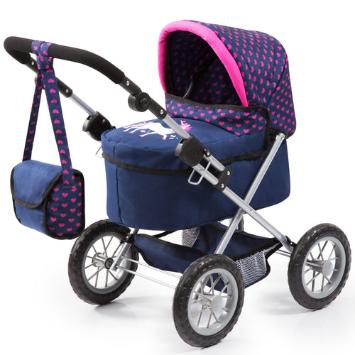 Bayer Dolls Pram Trendy Blue - Green Spider Toys