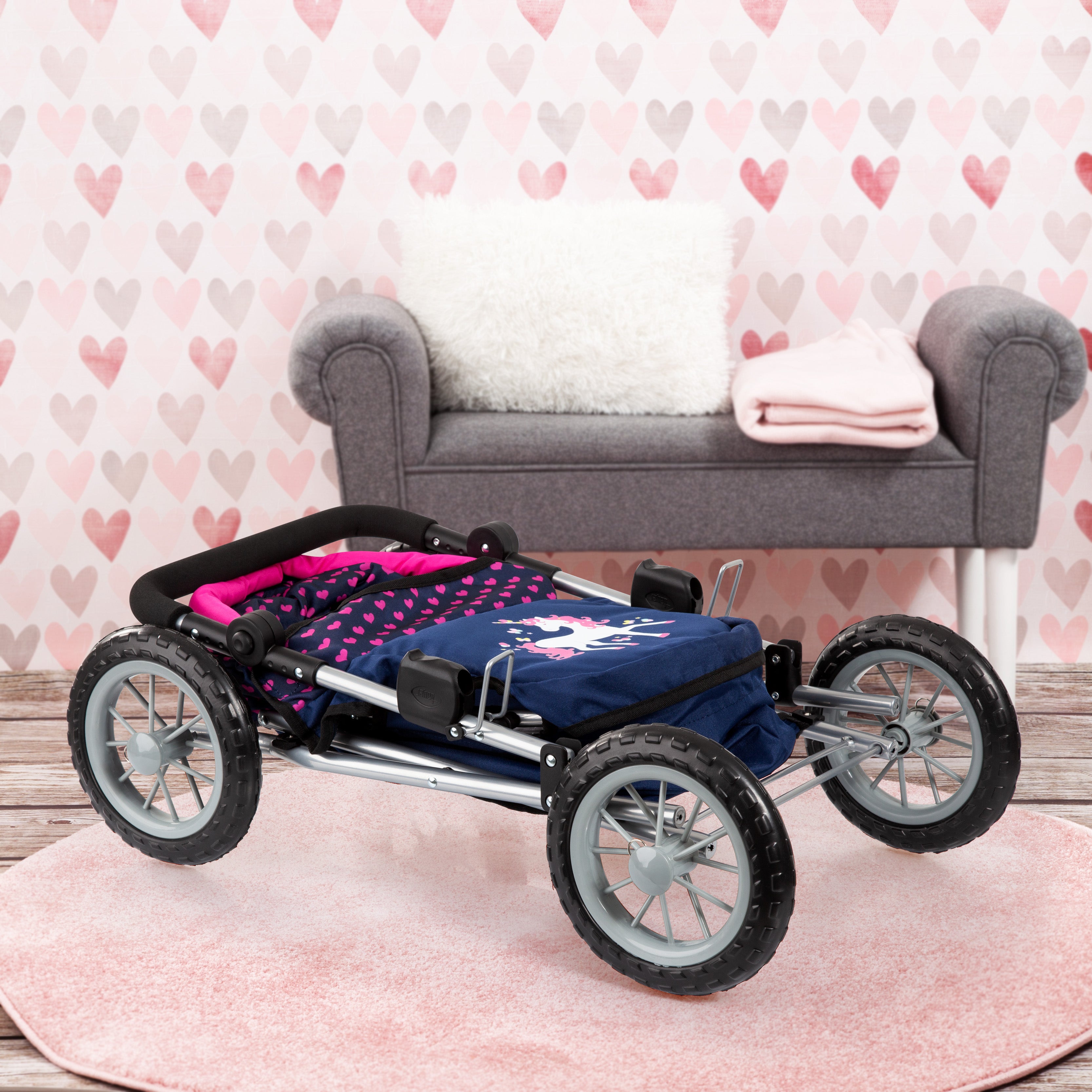Bayer Dolls Pram Trendy Blue