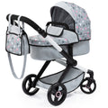 Bayer Xeo Dolls Pram Deluxe with Accessories- Gray - 17007AB