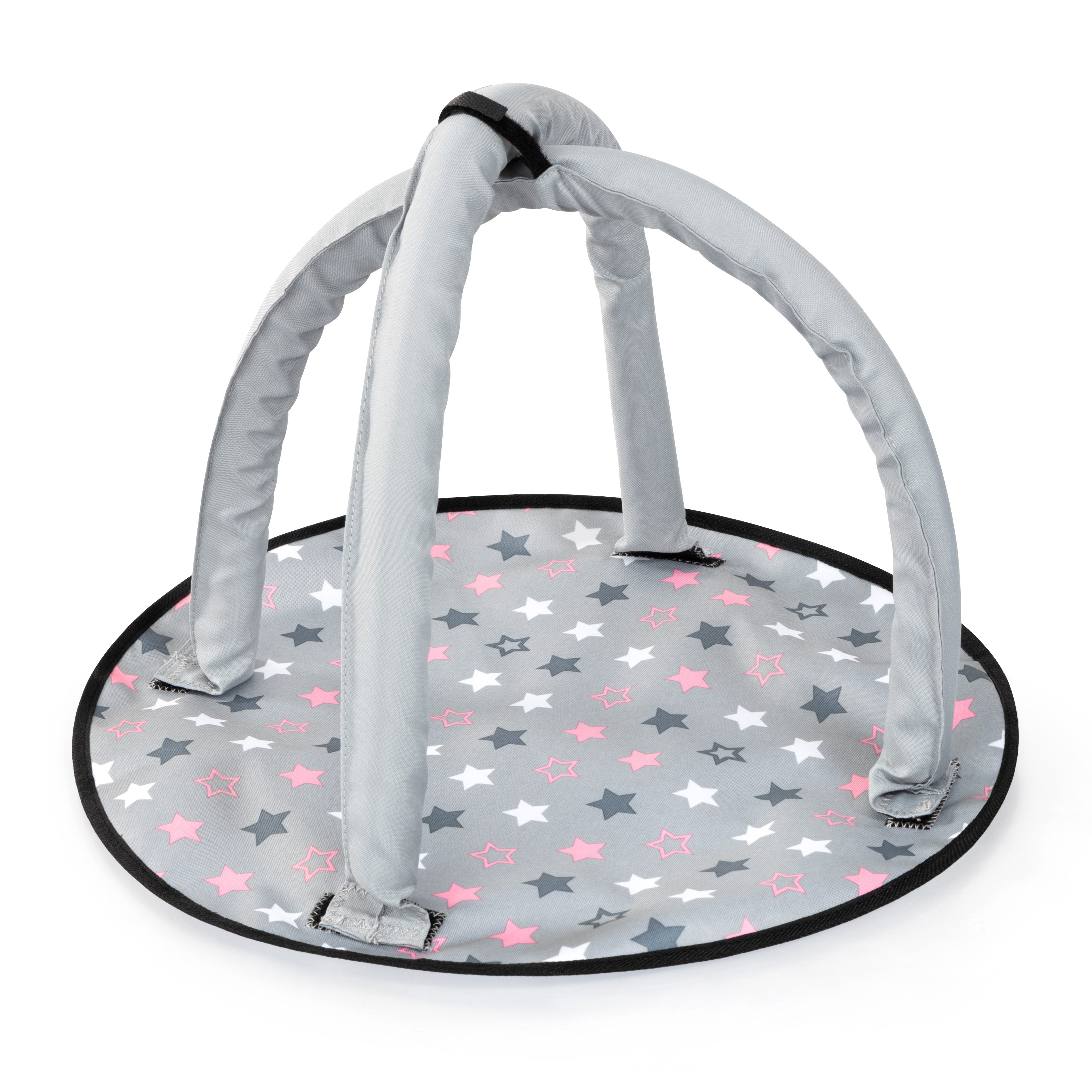 Bayer Xeo Dolls Pram Deluxe with Accessories- Gray - 17007AB