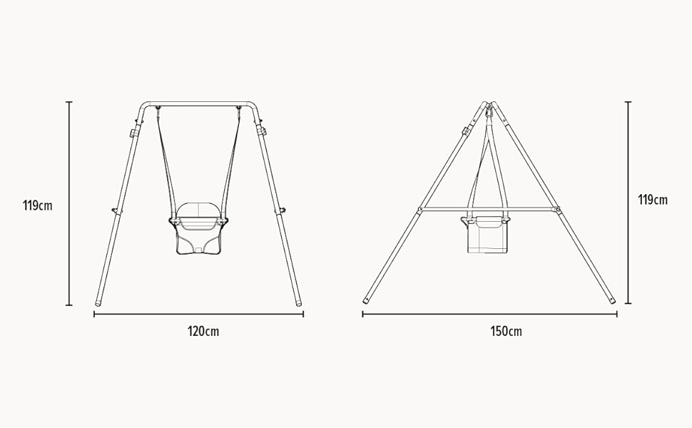 TP Toys Foldaway Baby Swing for Babies Aged 6 Months for Indoor and Outdoor Use. My First Swing Safety Tested - NEW ARRIVAL!