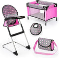 Bayer Doll Highchair with Travel Bed Set