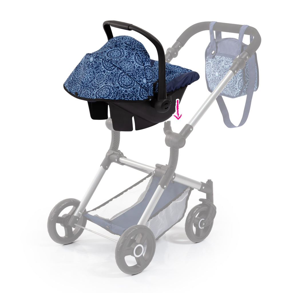 Bayer Deluxe Car Seat with Canopy Blue