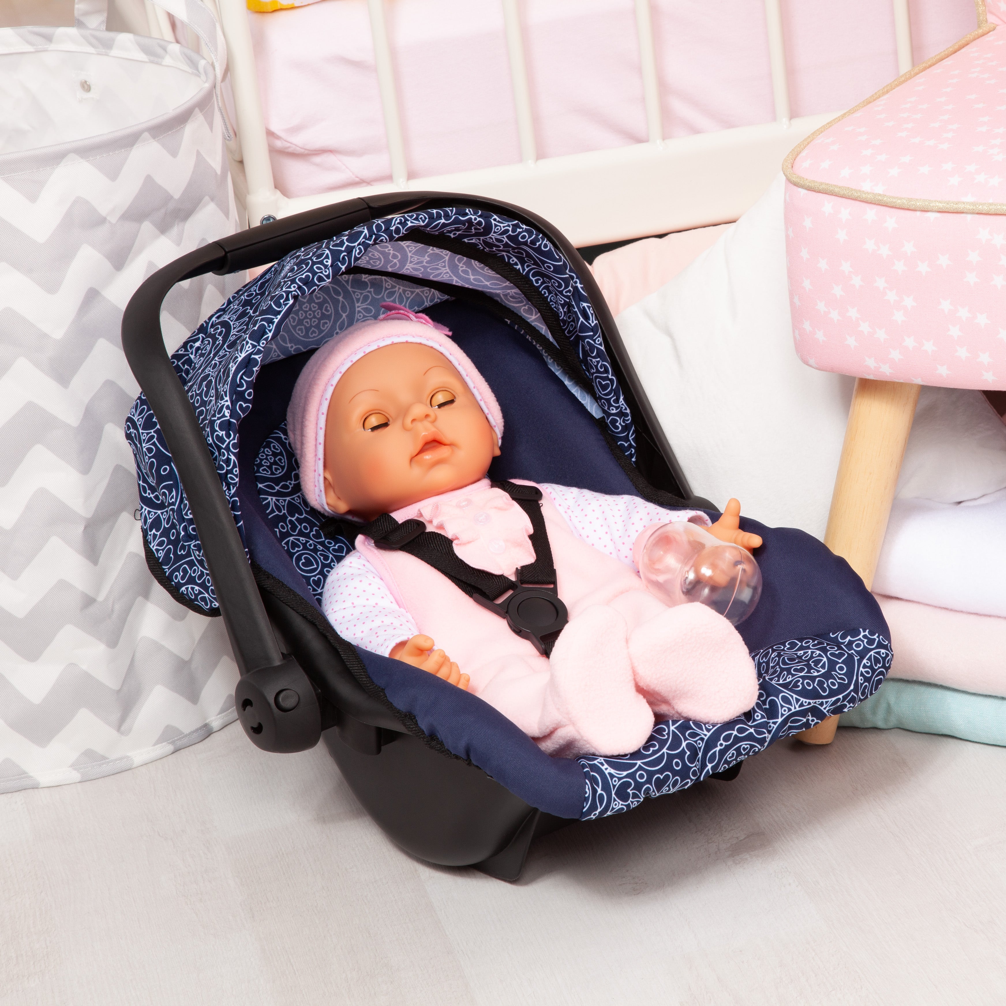 Bayer Deluxe Car Seat with Canopy Blue