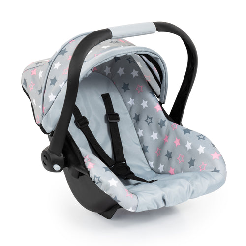 Bayer Deluxe Dolls Car Seat with Canopy Grey