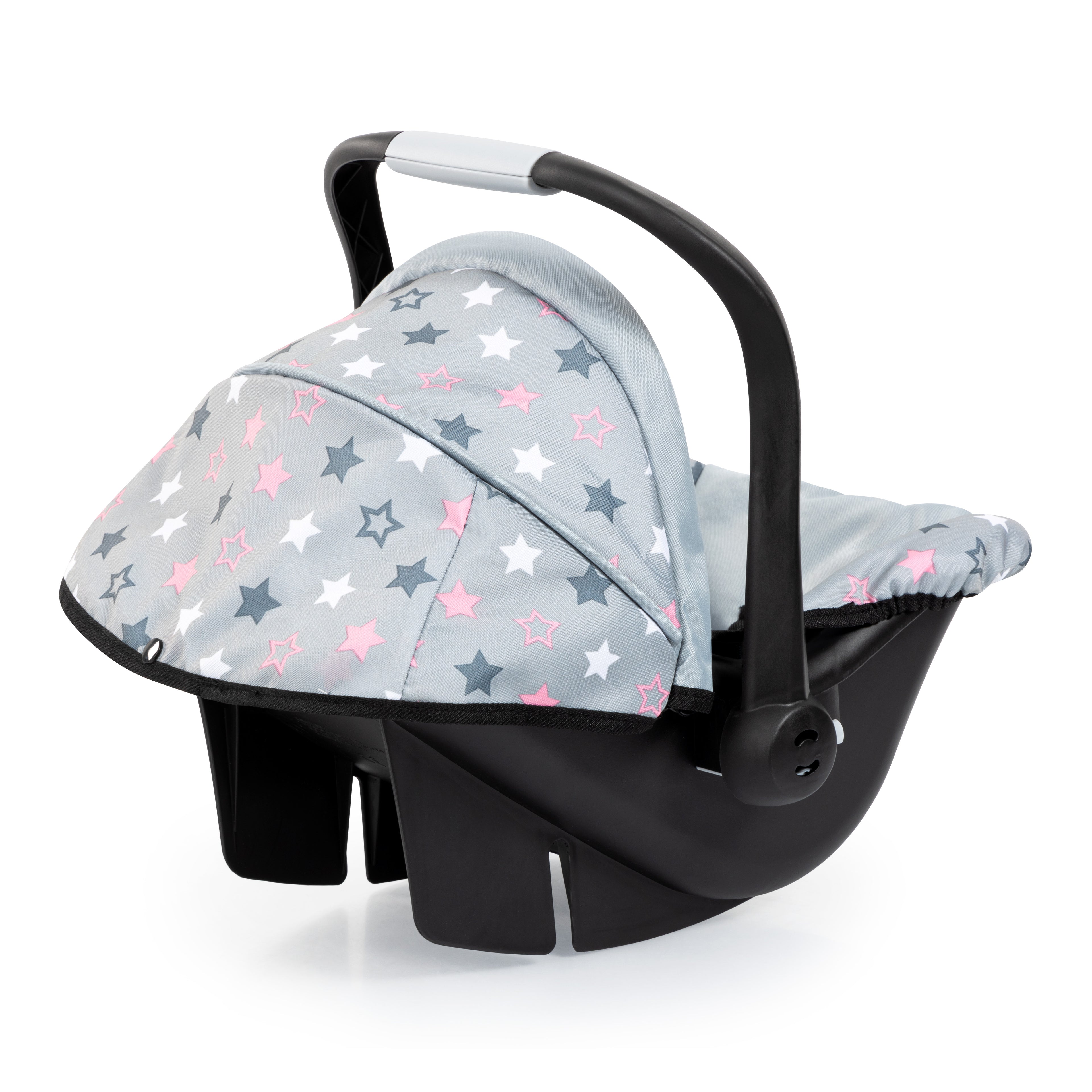 Bayer Deluxe Dolls Car Seat with Canopy Grey