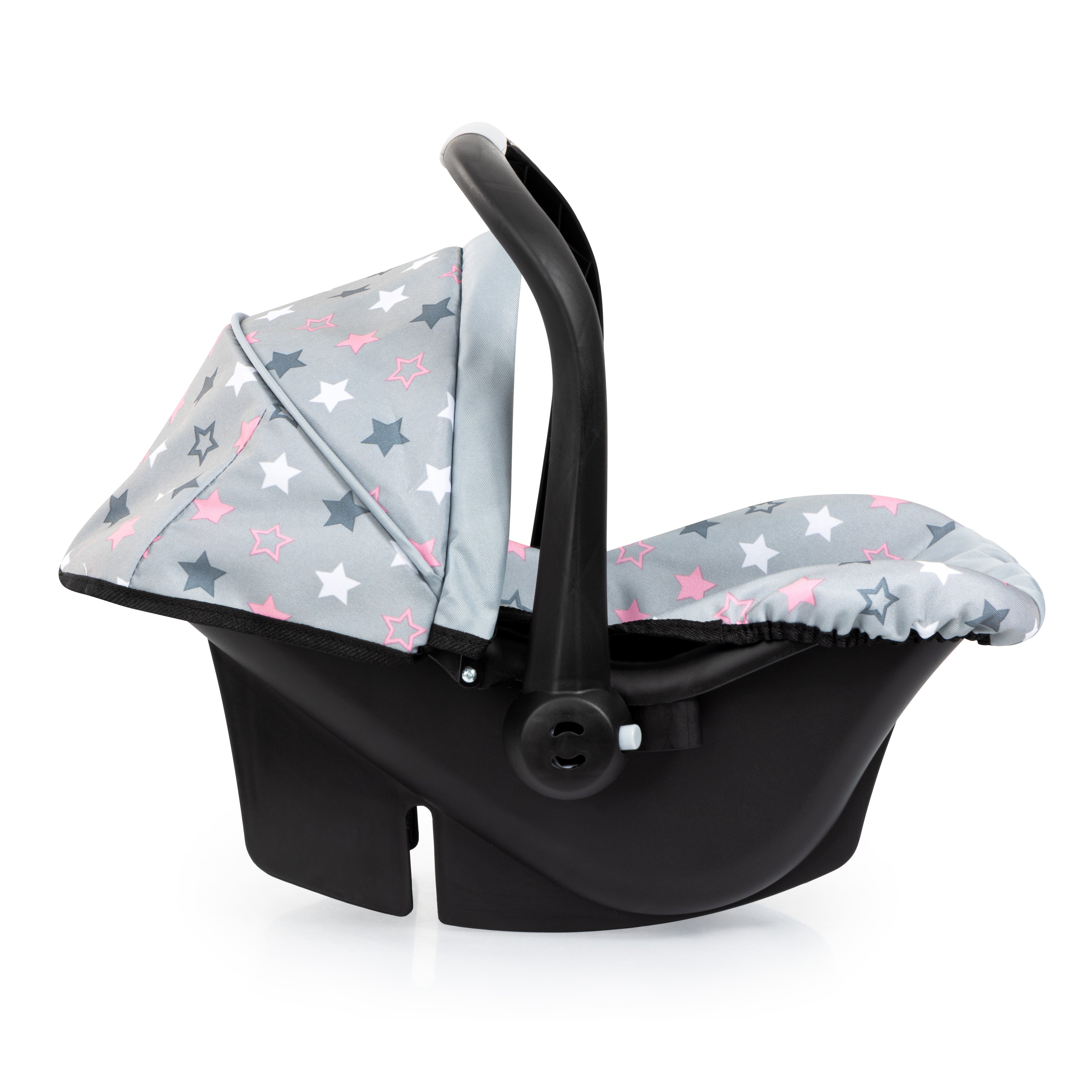 Bayer Deluxe Dolls Car Seat with Canopy Grey