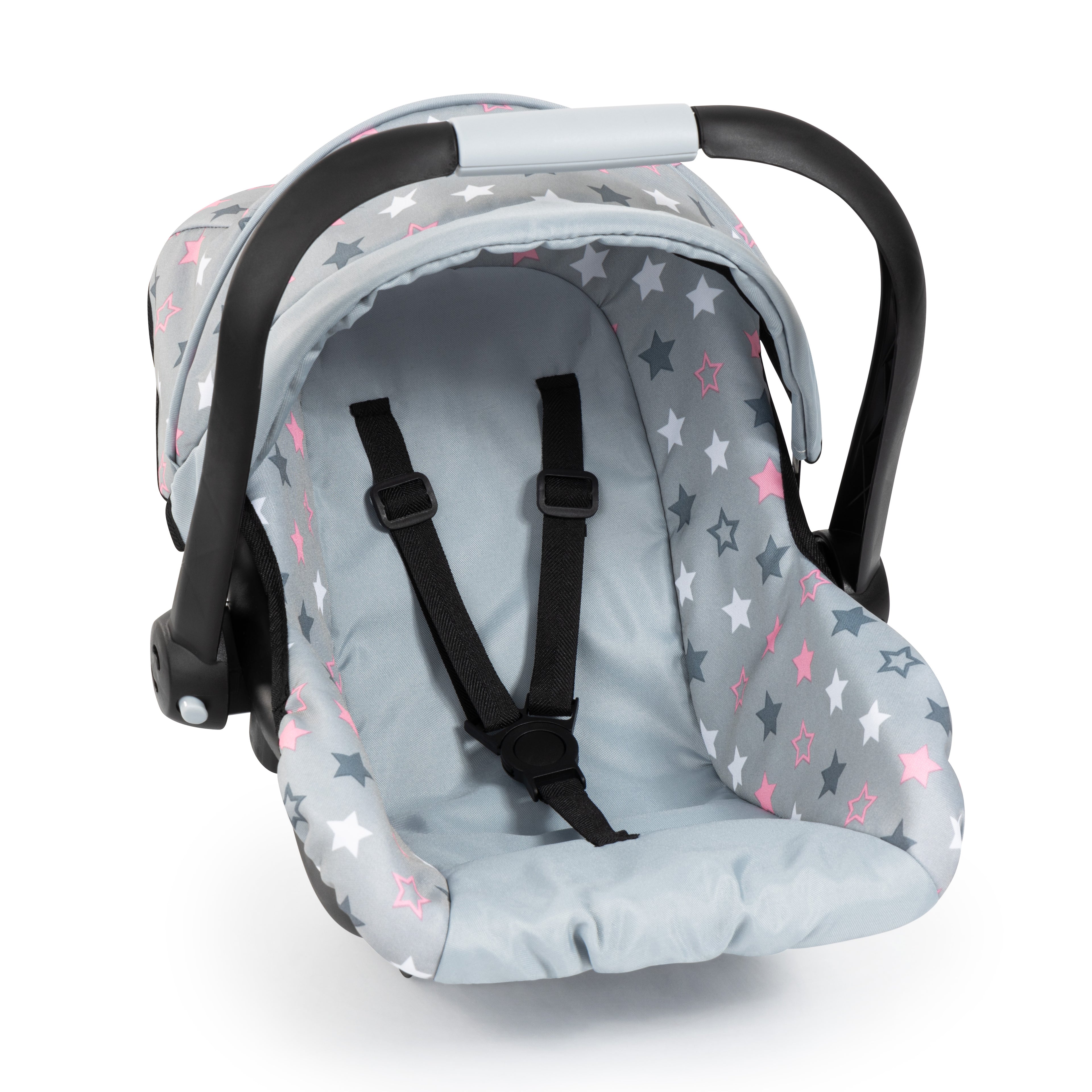 Bayer Deluxe Dolls Car Seat with Canopy Grey