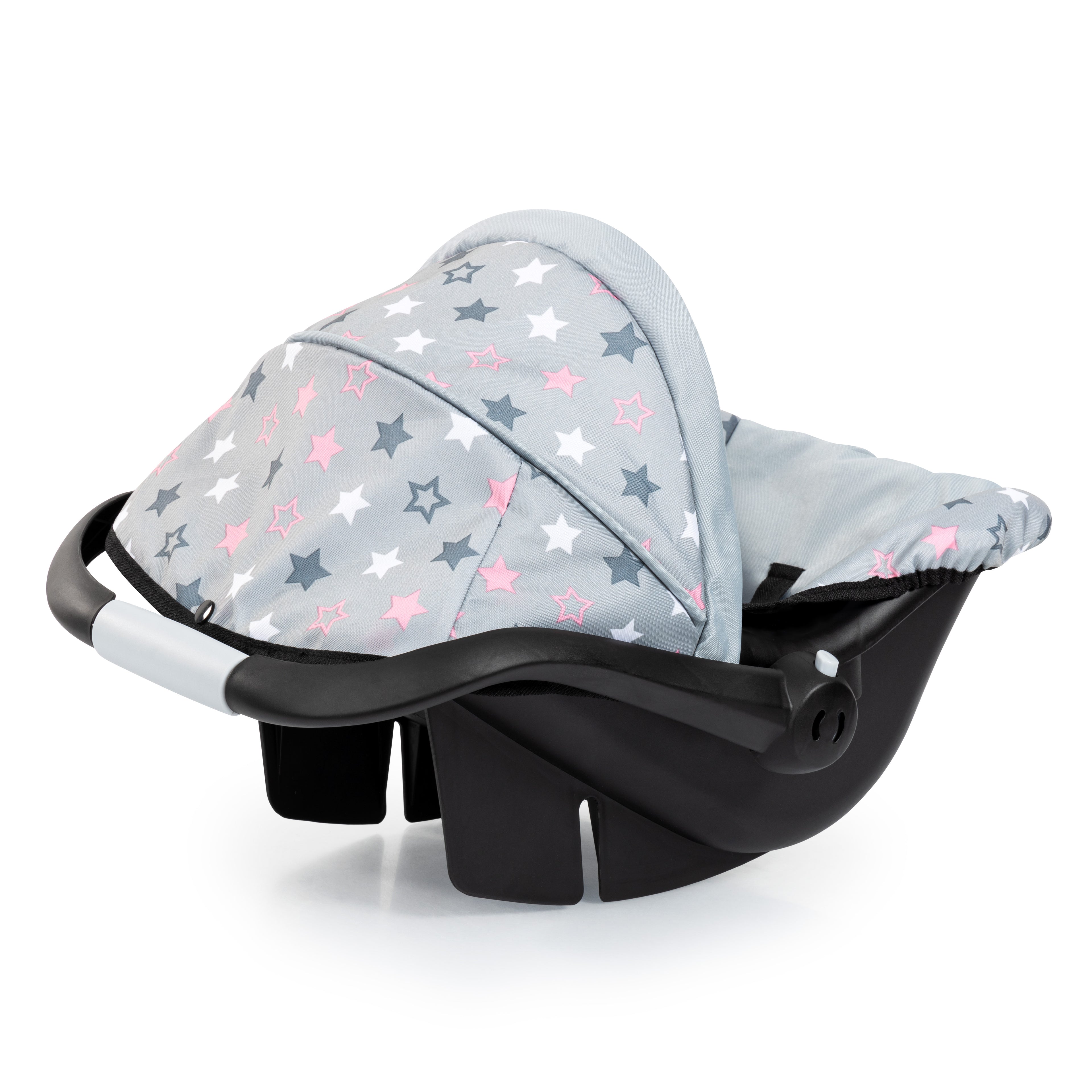 Bayer Deluxe Dolls Car Seat with Canopy Grey