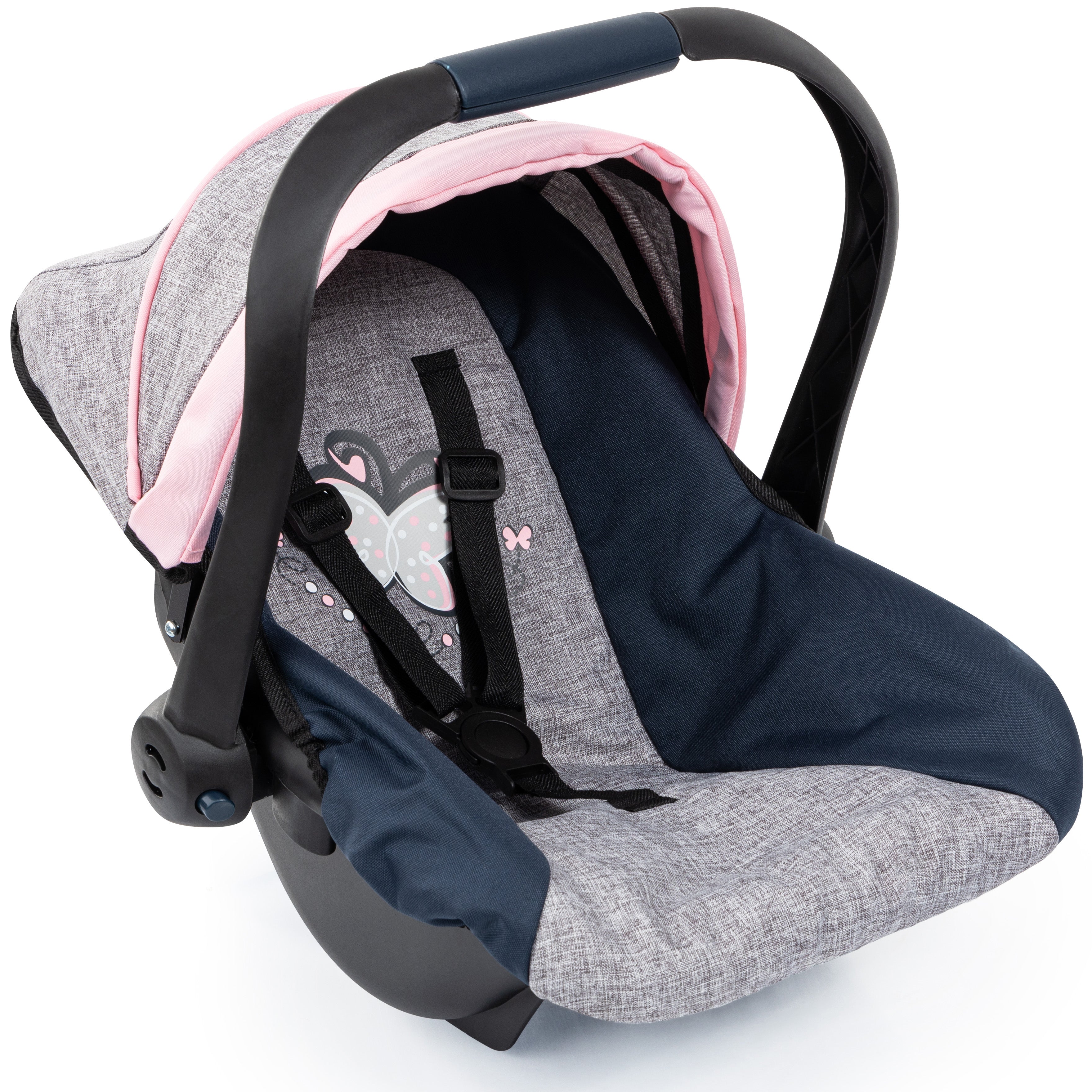 Bayer Deluxe Car Seat - Grey & Pink - 67927