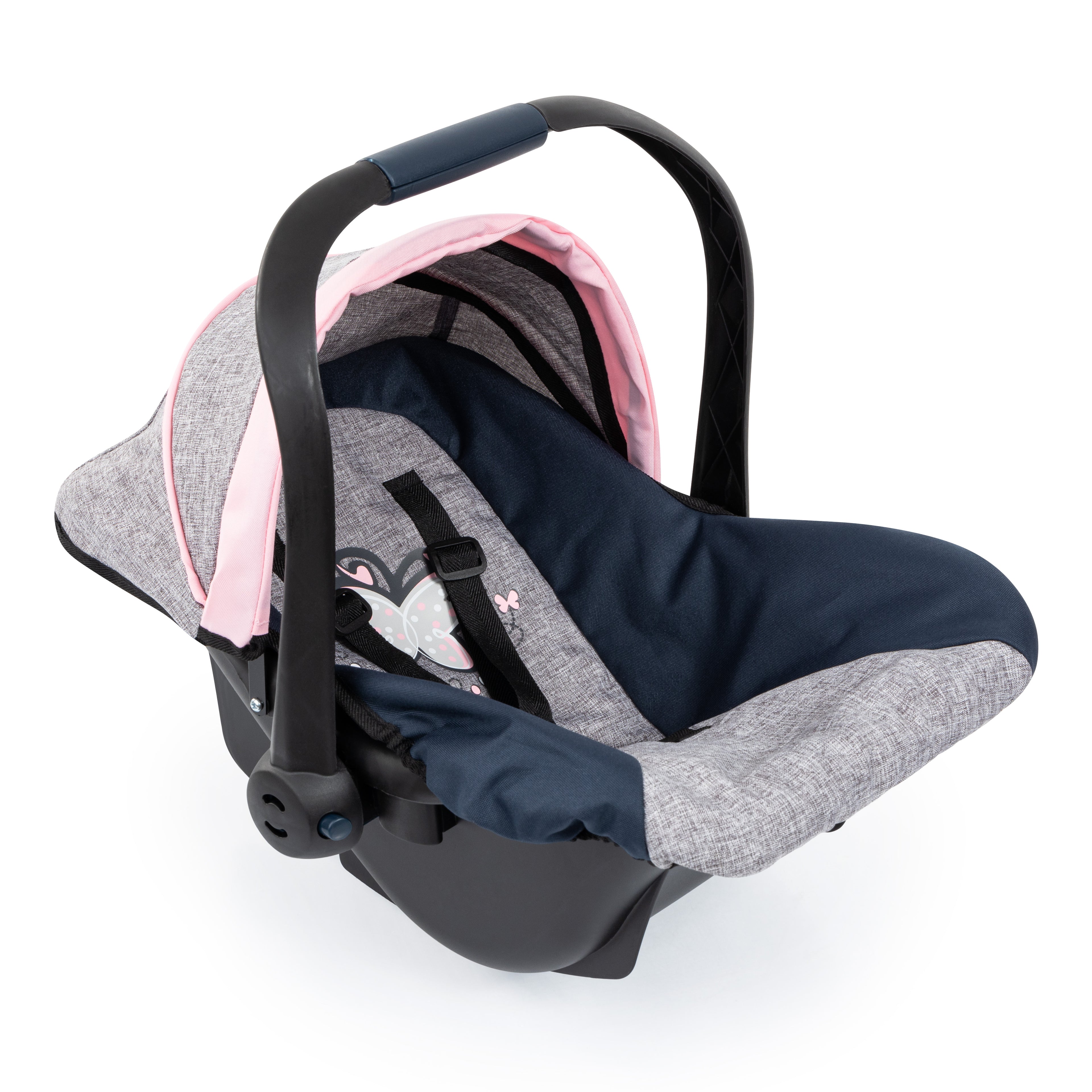 Bayer Deluxe Car Seat - Grey & Pink - 67927