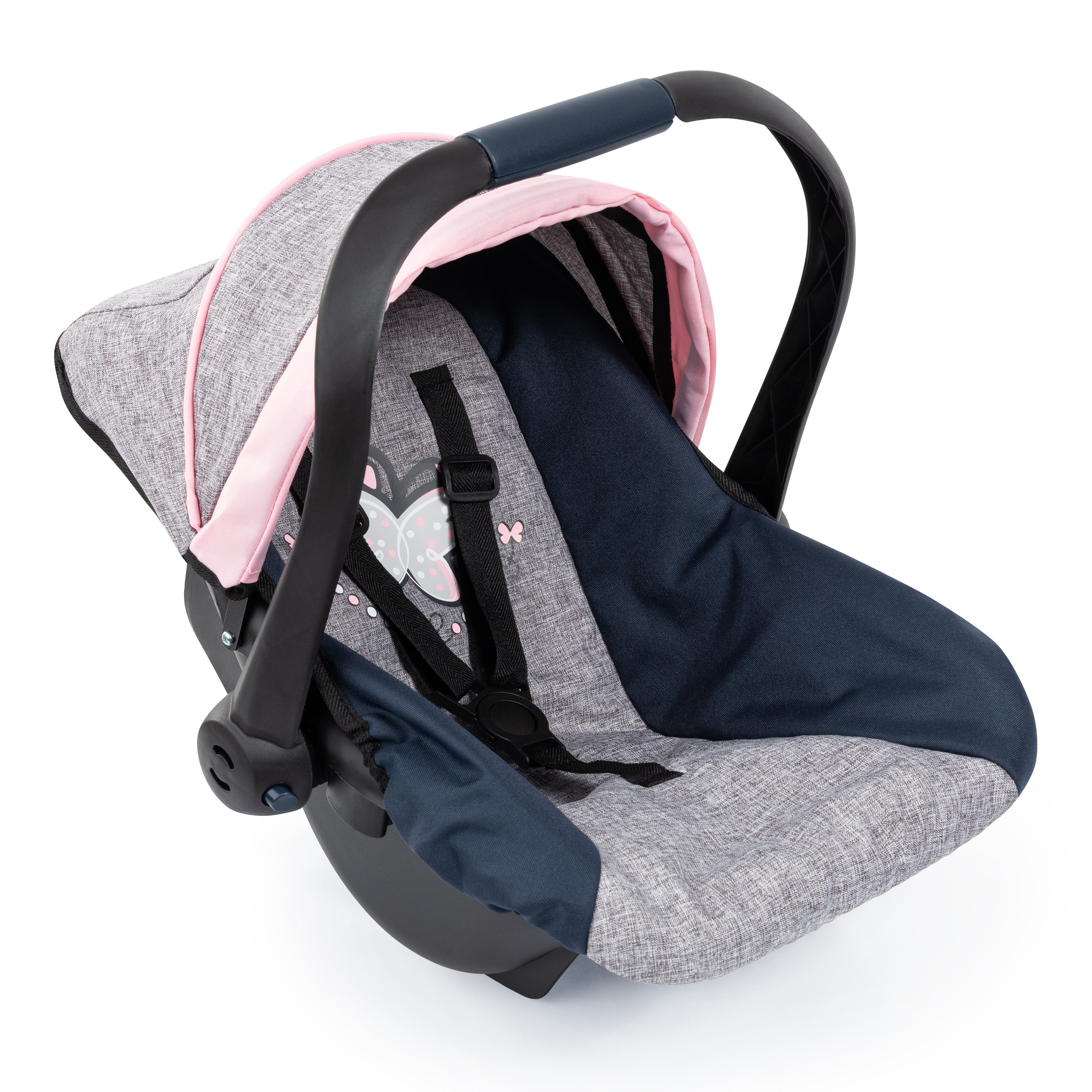 Bayer Deluxe Car Seat - Grey & Pink - 67927