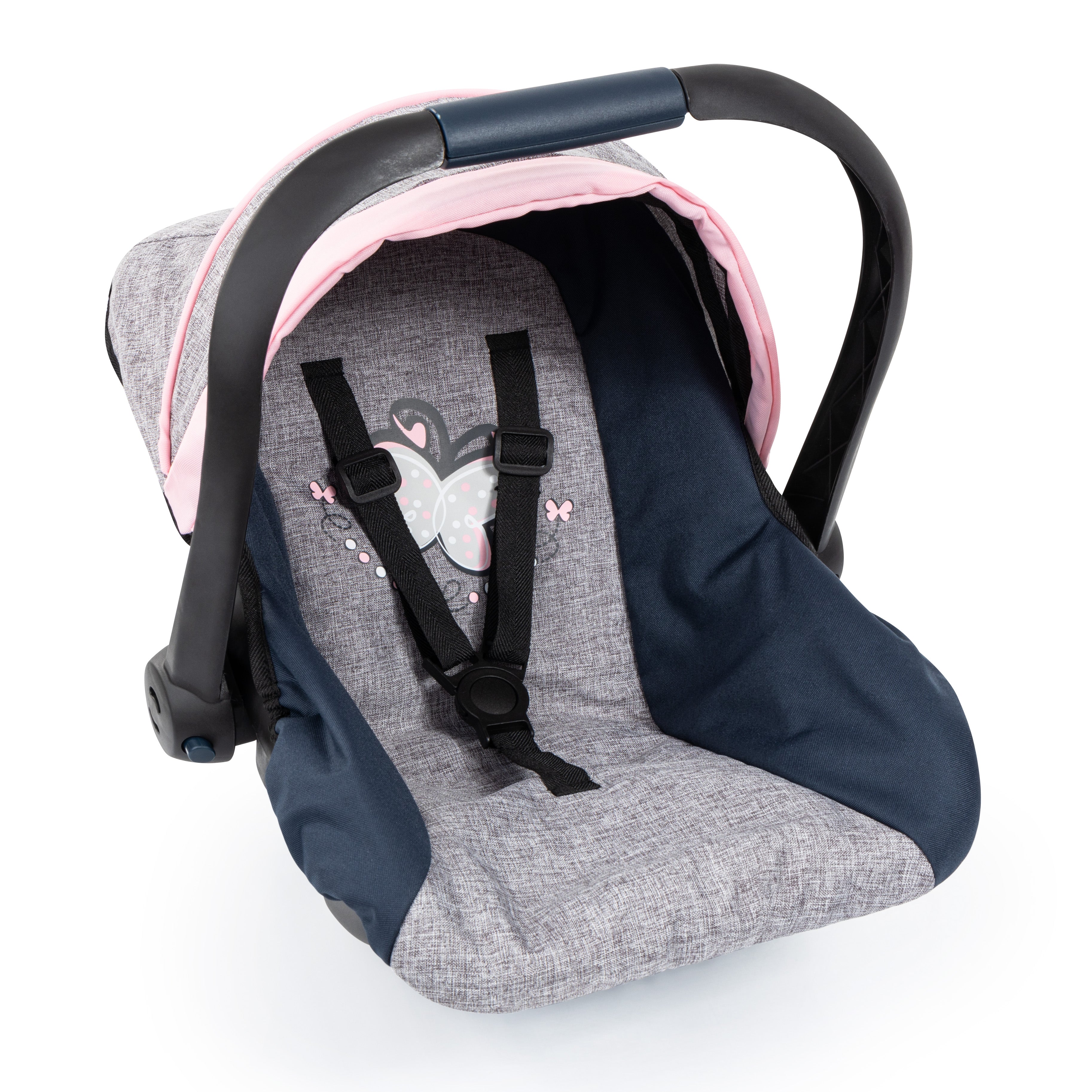 Bayer Deluxe Car Seat - Grey & Pink - 67927