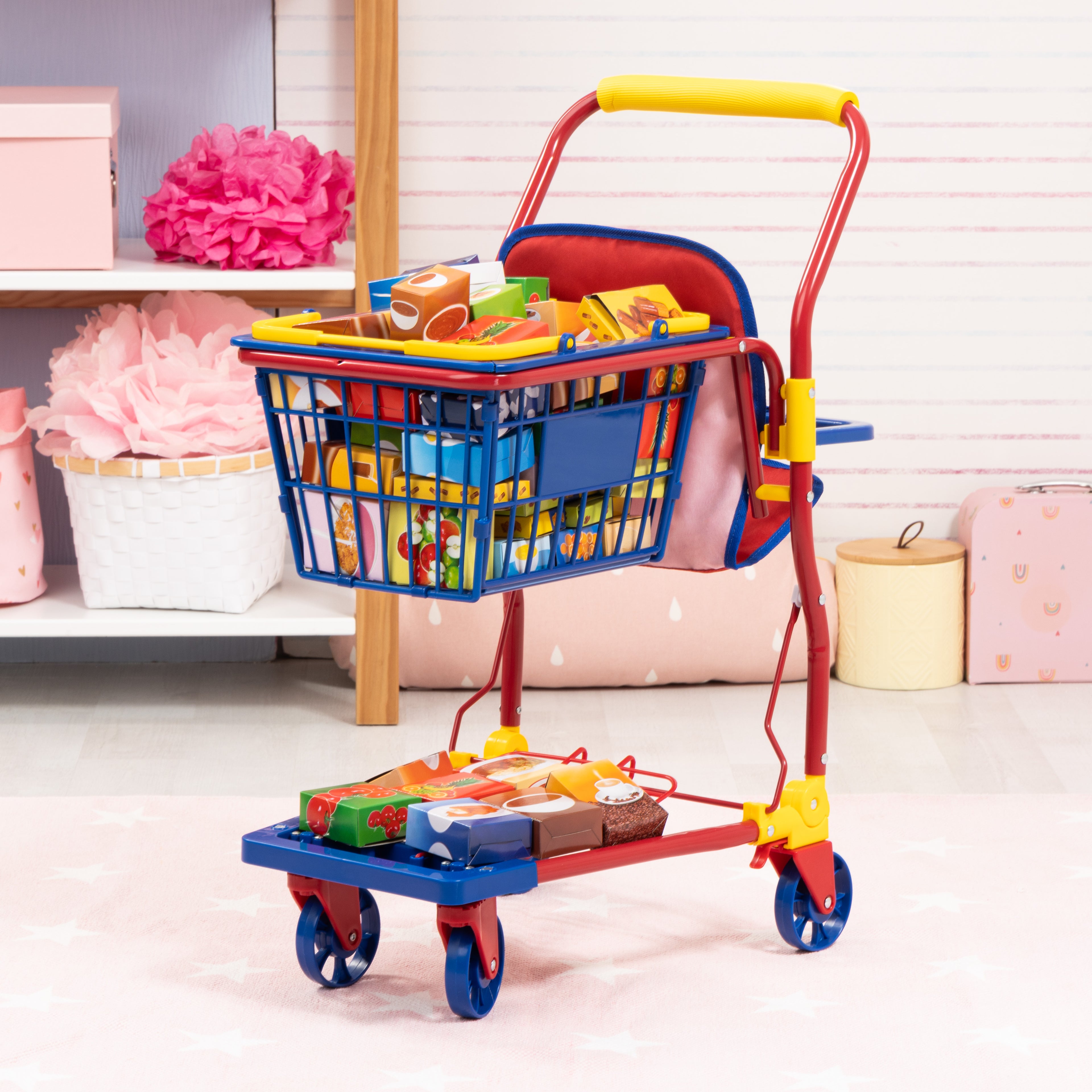 Bayer Shopping Cart with Groceries