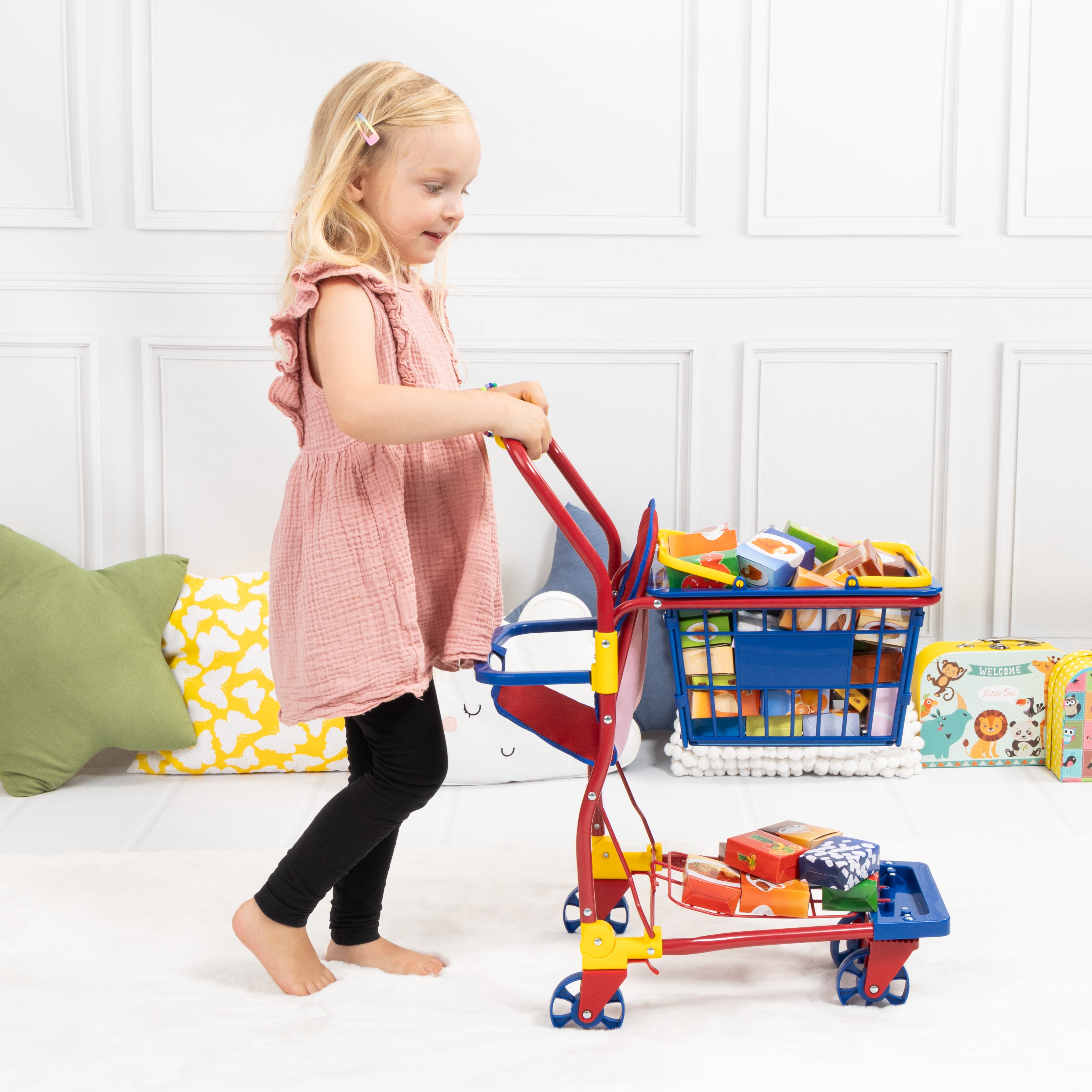 Bayer Shopping Cart with Groceries