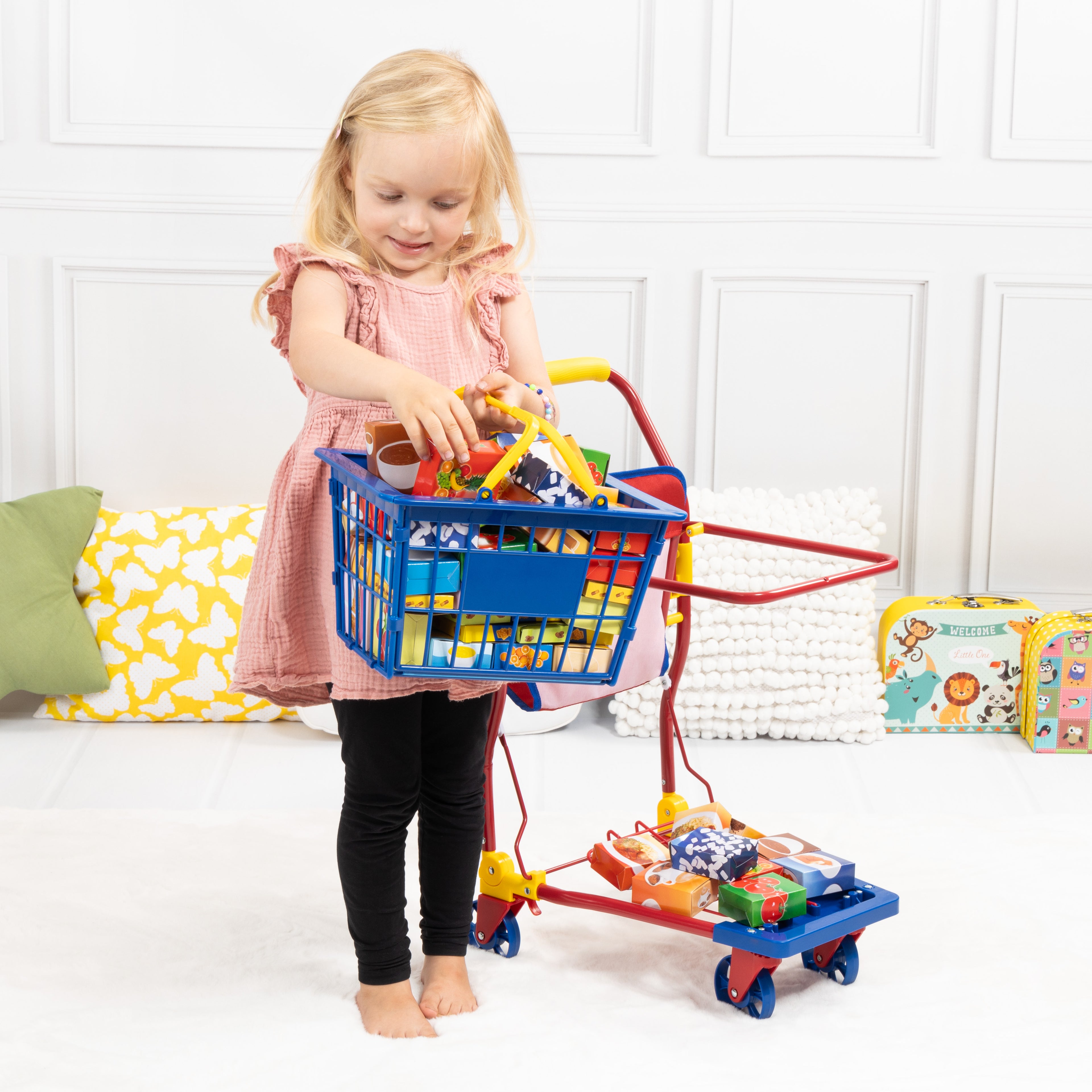 Bayer Shopping Cart with Groceries