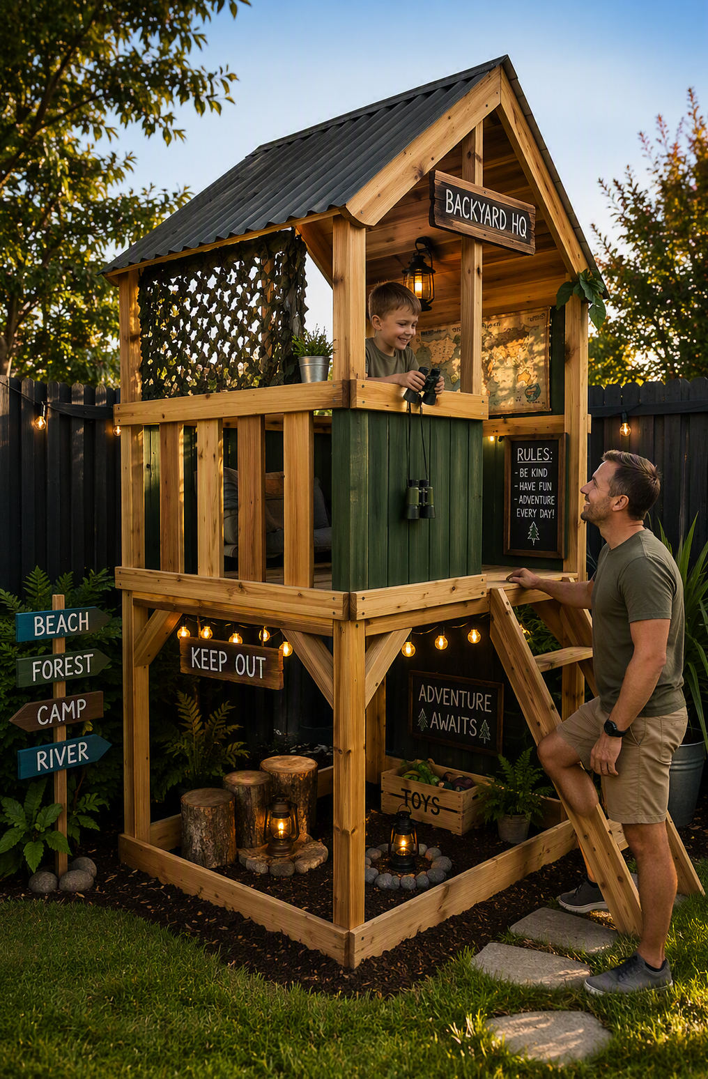 TAUPO BAY WOODEN CUBBY HOUSE - JUST ARRIVED!