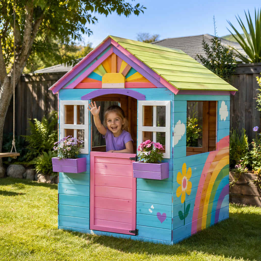KAIKOURA WOODEN CUBBY HOUSE - CLEARANCE 40% Off
