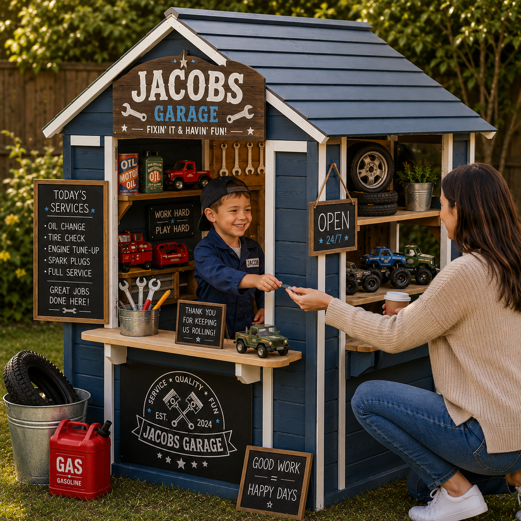 MILFORD BAKERY/MECHANIC SHOP WOODEN - Clearance 40% OFF