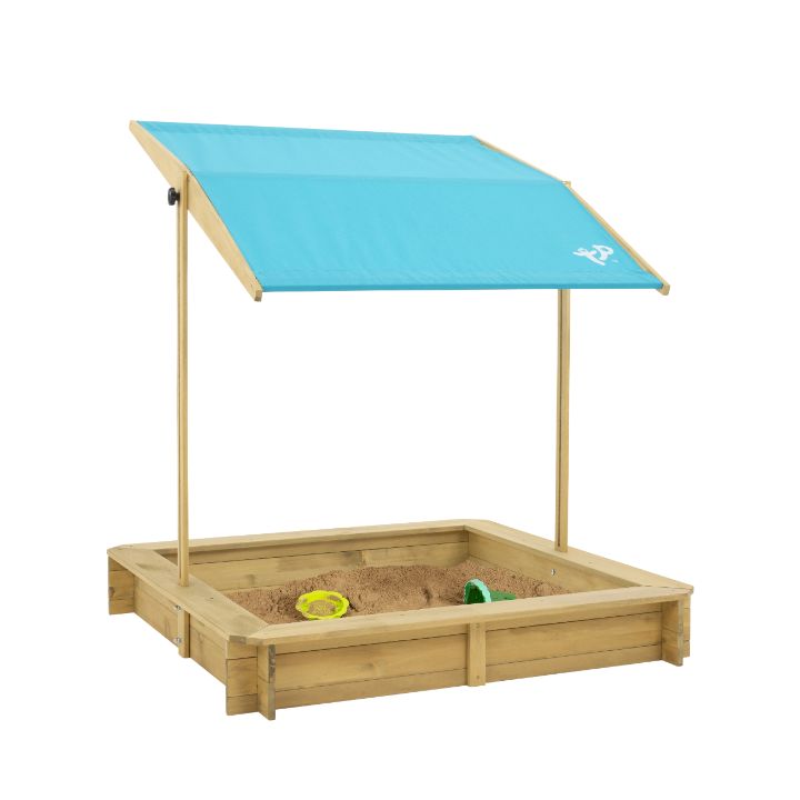 TP Wooden Sandpit with Canopy Roof