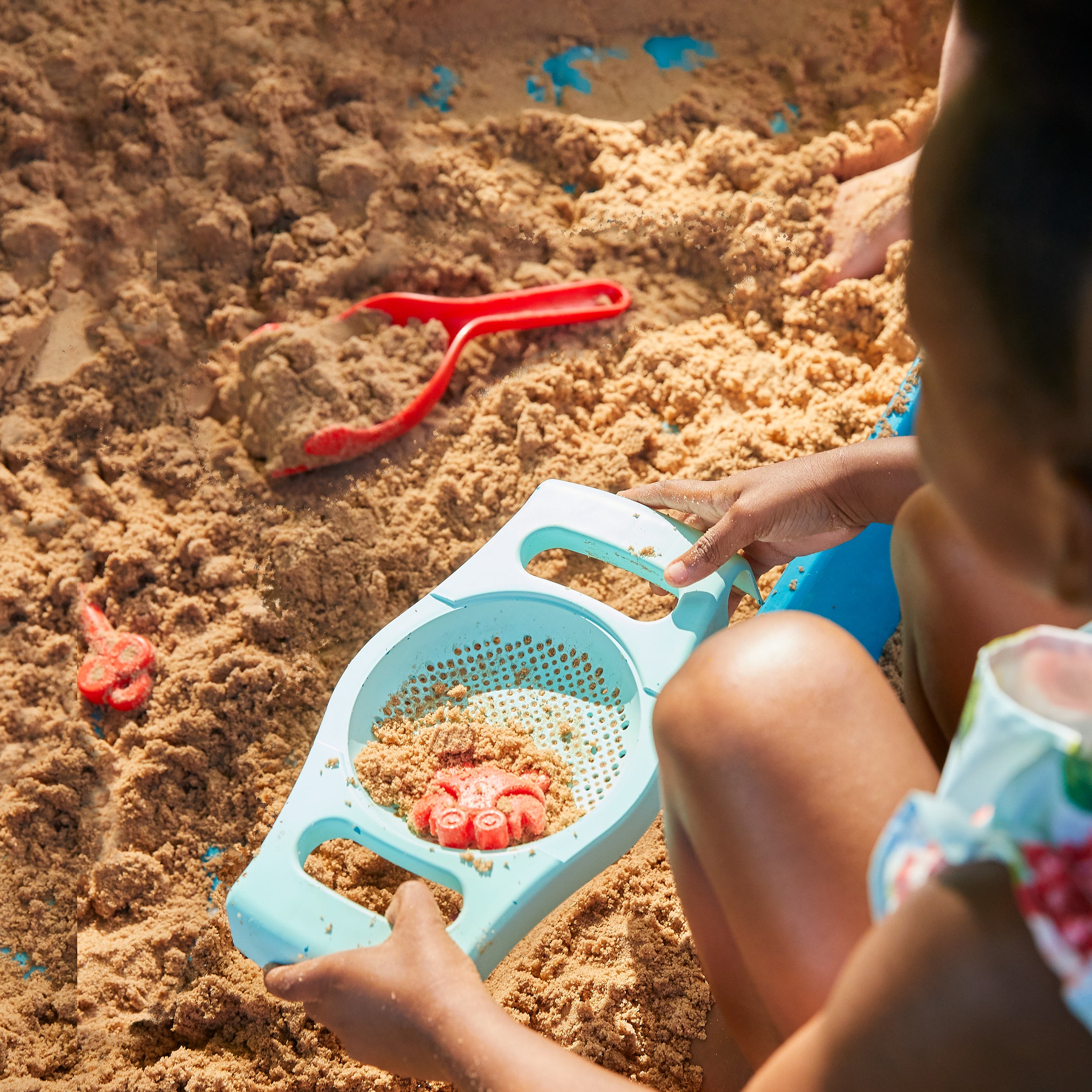 TP Wooden Sandpit with Canopy Roof