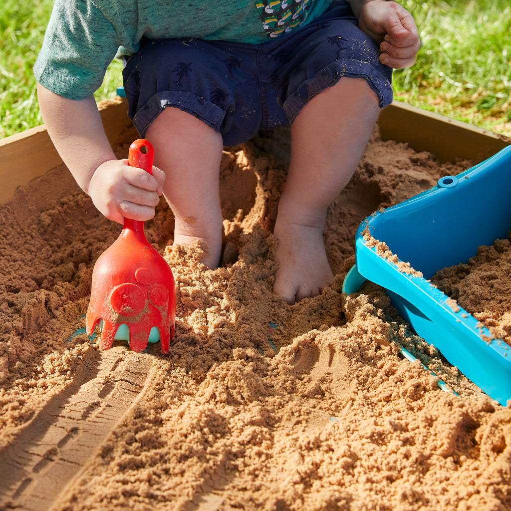 TP Wooden Sandpit with Canopy Roof
