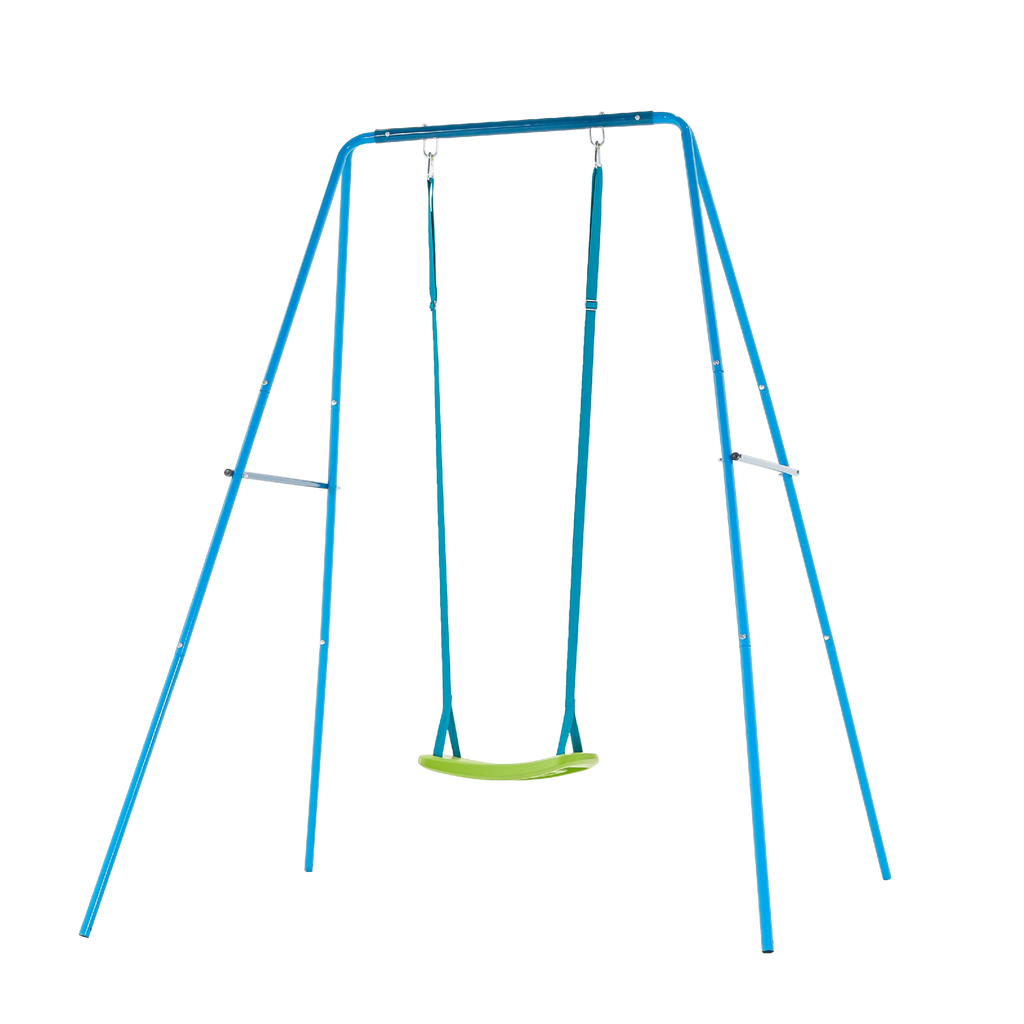 Small to Tall Metal Swing Set with 2 seats