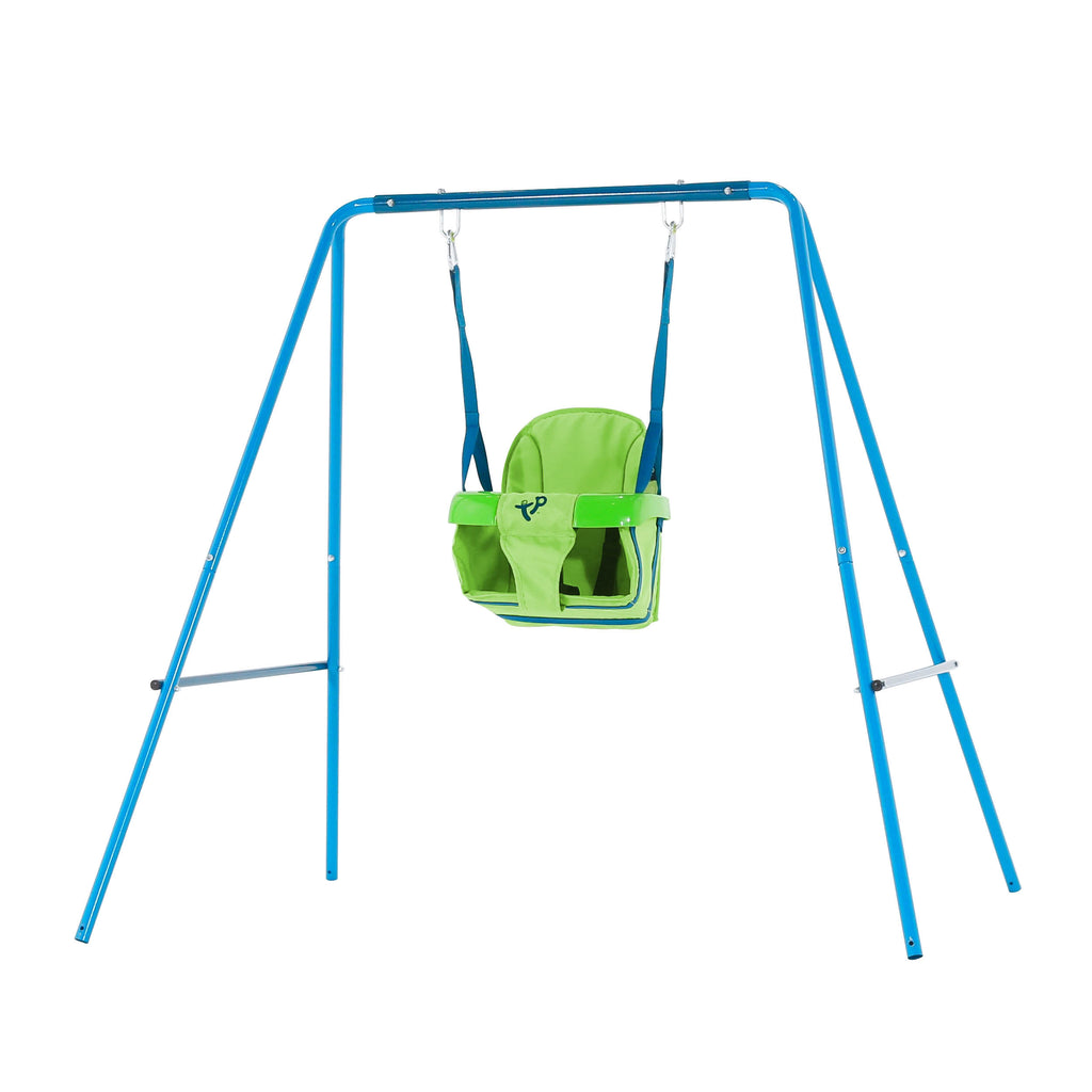Small to Tall Metal Swing Set with 2 seats