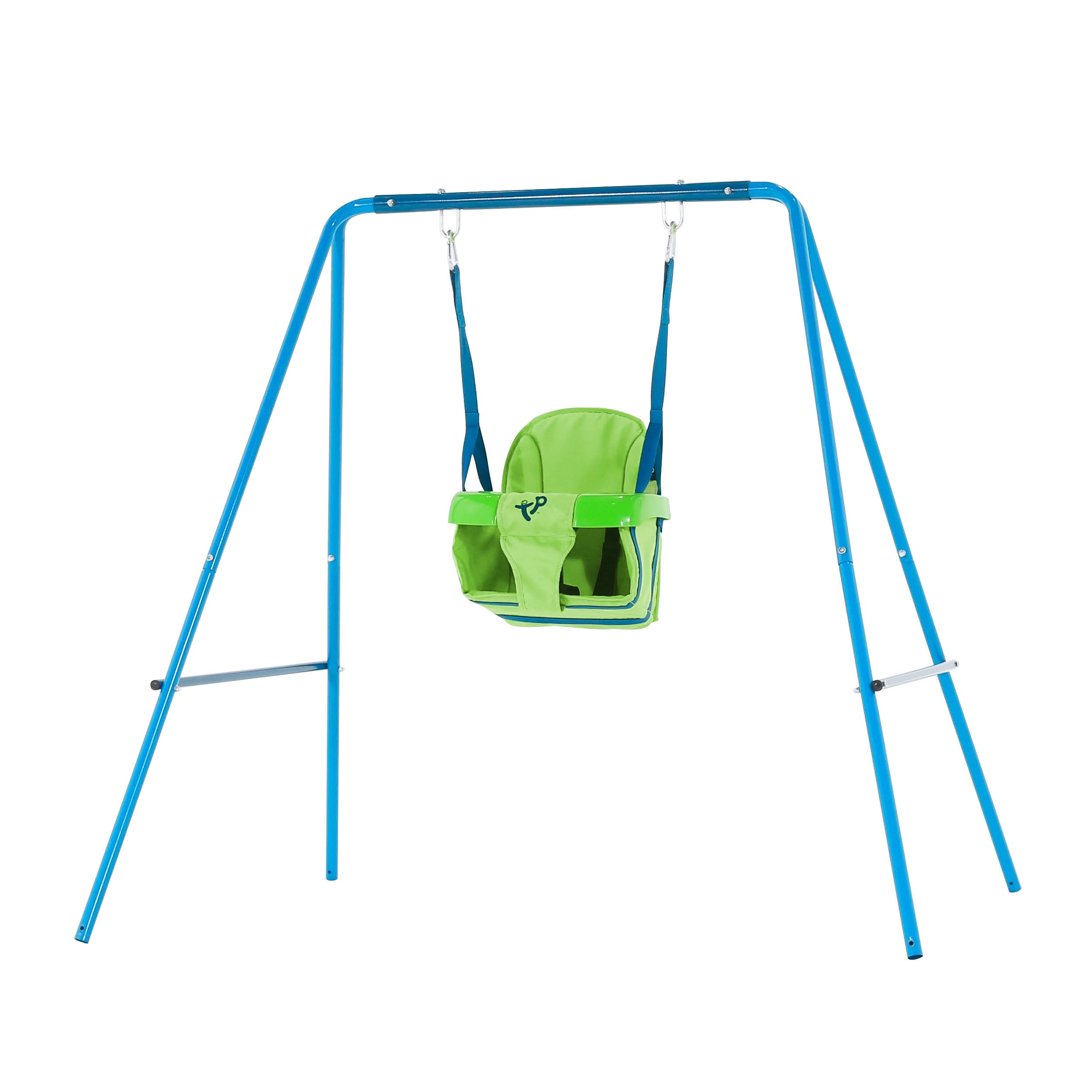Small to Tall Metal Swing Set with 2 seats