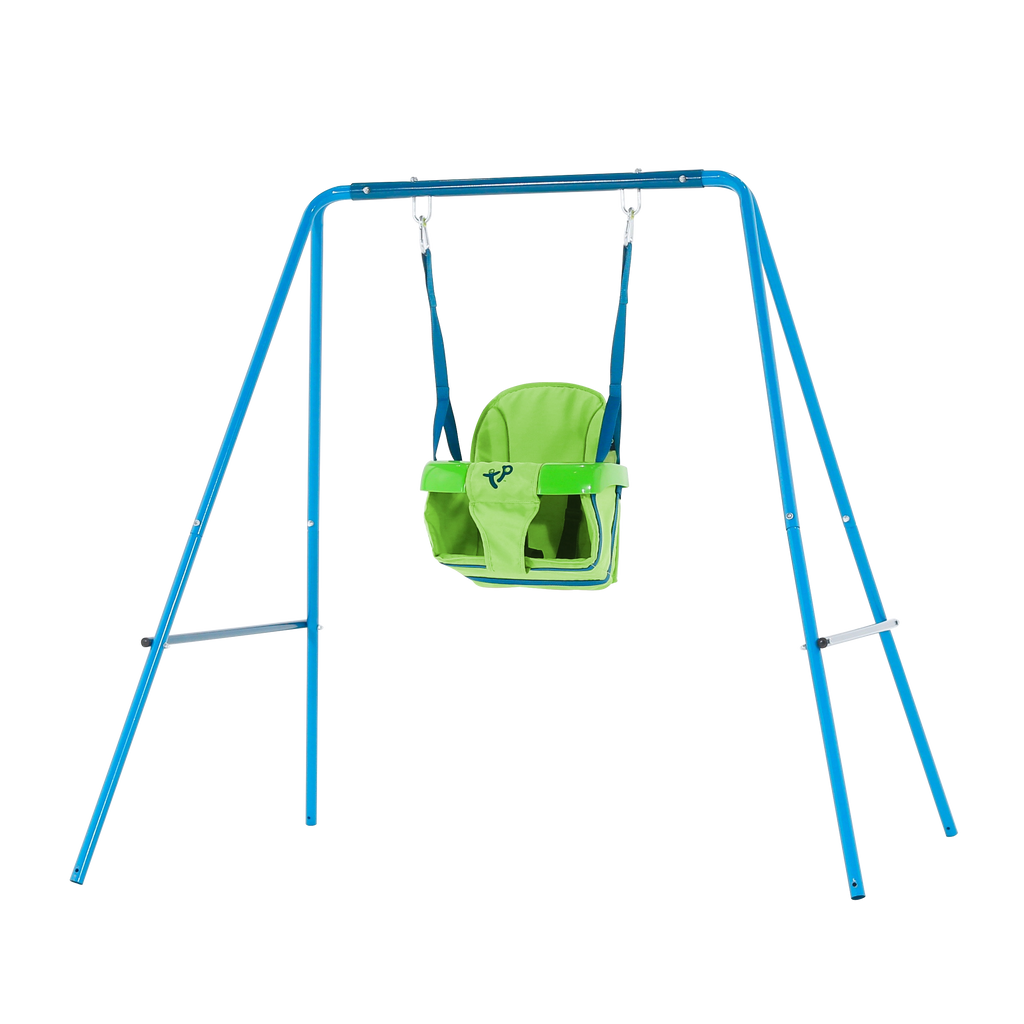 Small to Tall Metal Swing Set with 2 seats