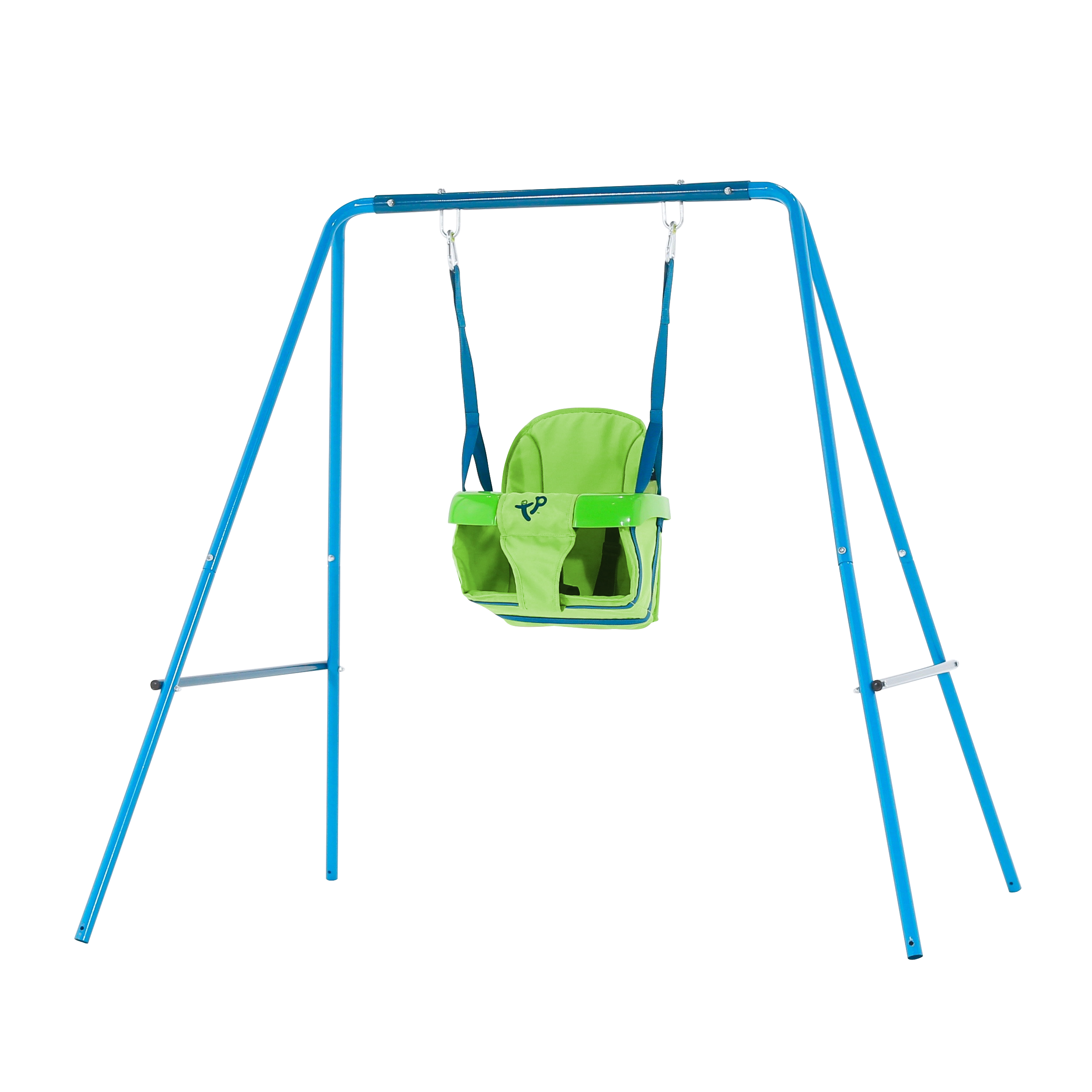 Small to Tall Metal Swing Set with 2 seats