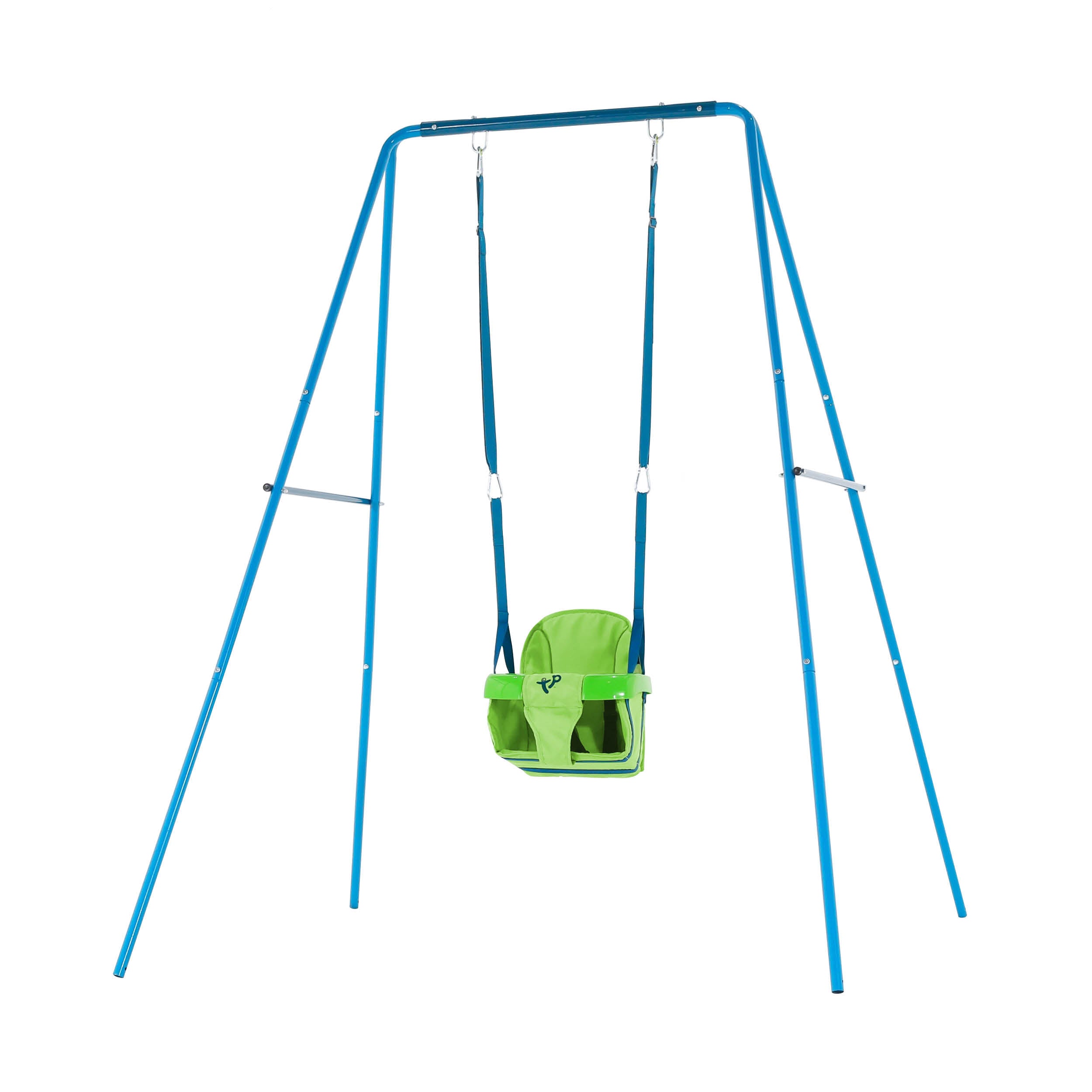 Small to Tall Metal Swing Set with 2 seats