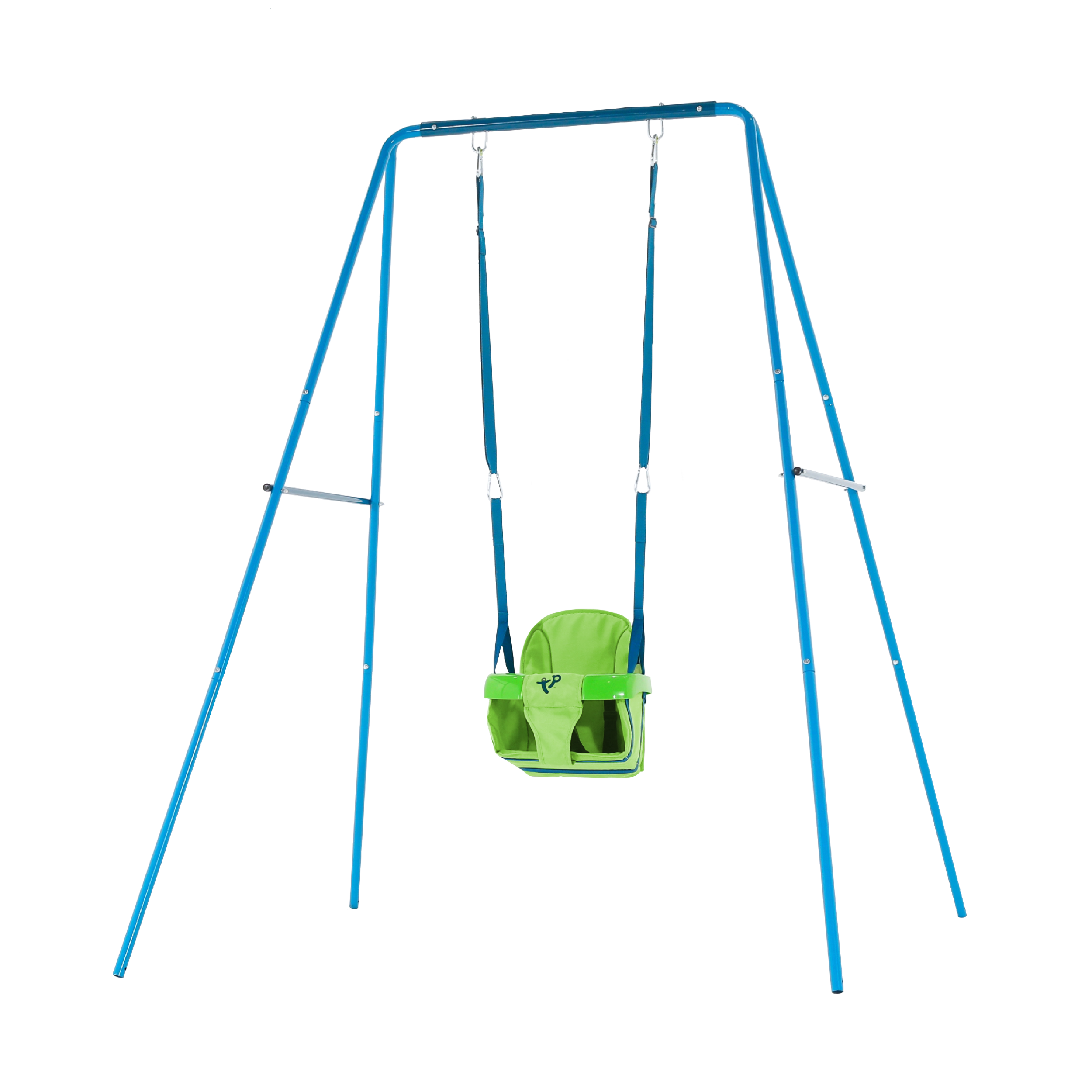 Small to Tall Metal Swing Set with 2 seats