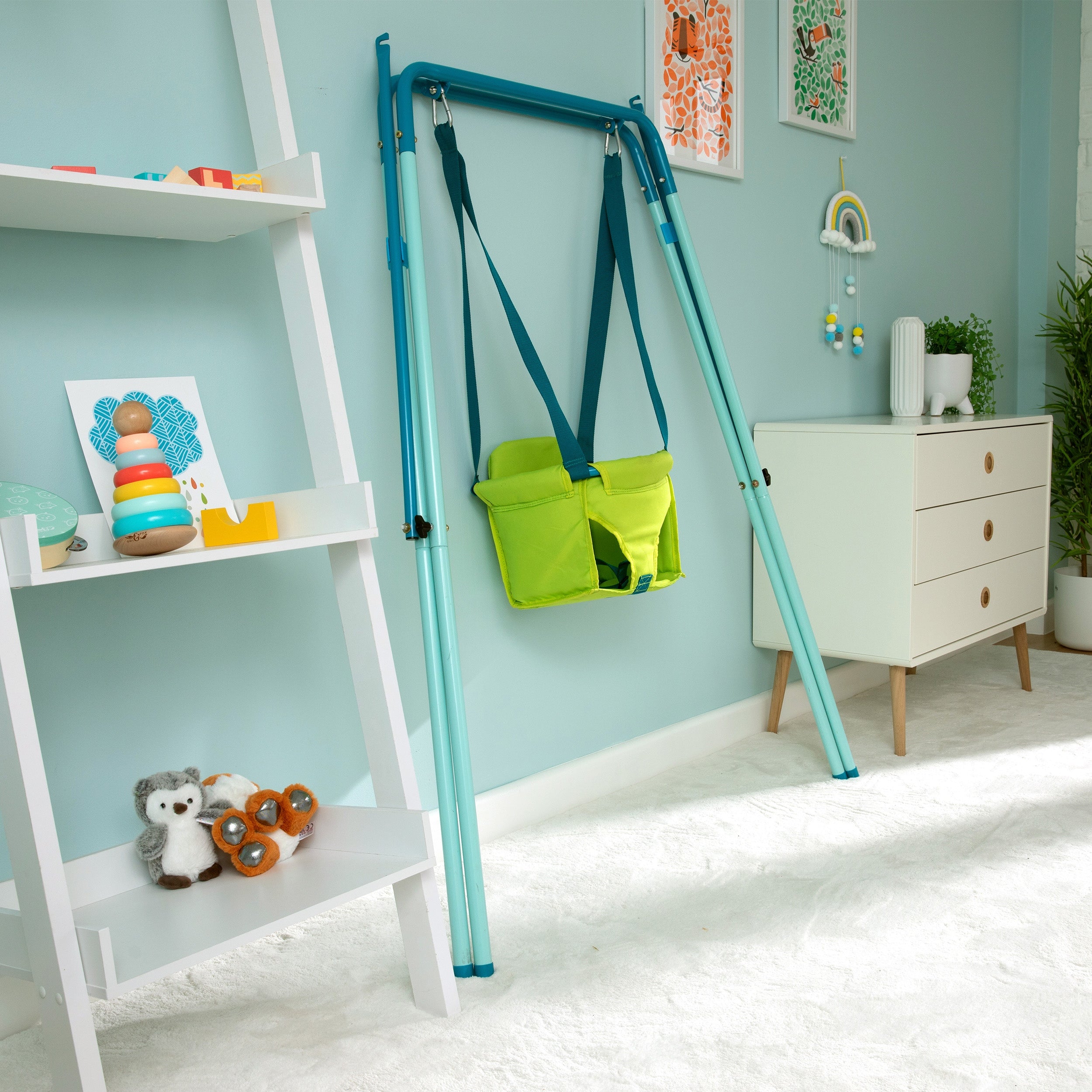 TP Toys Foldaway Baby Swing for Babies Aged 6 Months for Indoor and Outdoor Use. My First Swing Safety Tested - NEW ARRIVAL!