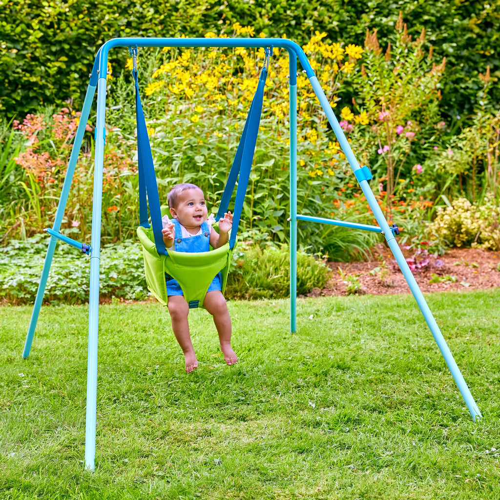 TP Toys Foldaway Baby Swing for Babies Aged 6 Months for Indoor and Outdoor Use. My First Swing Safety Tested - NEW ARRIVAL!