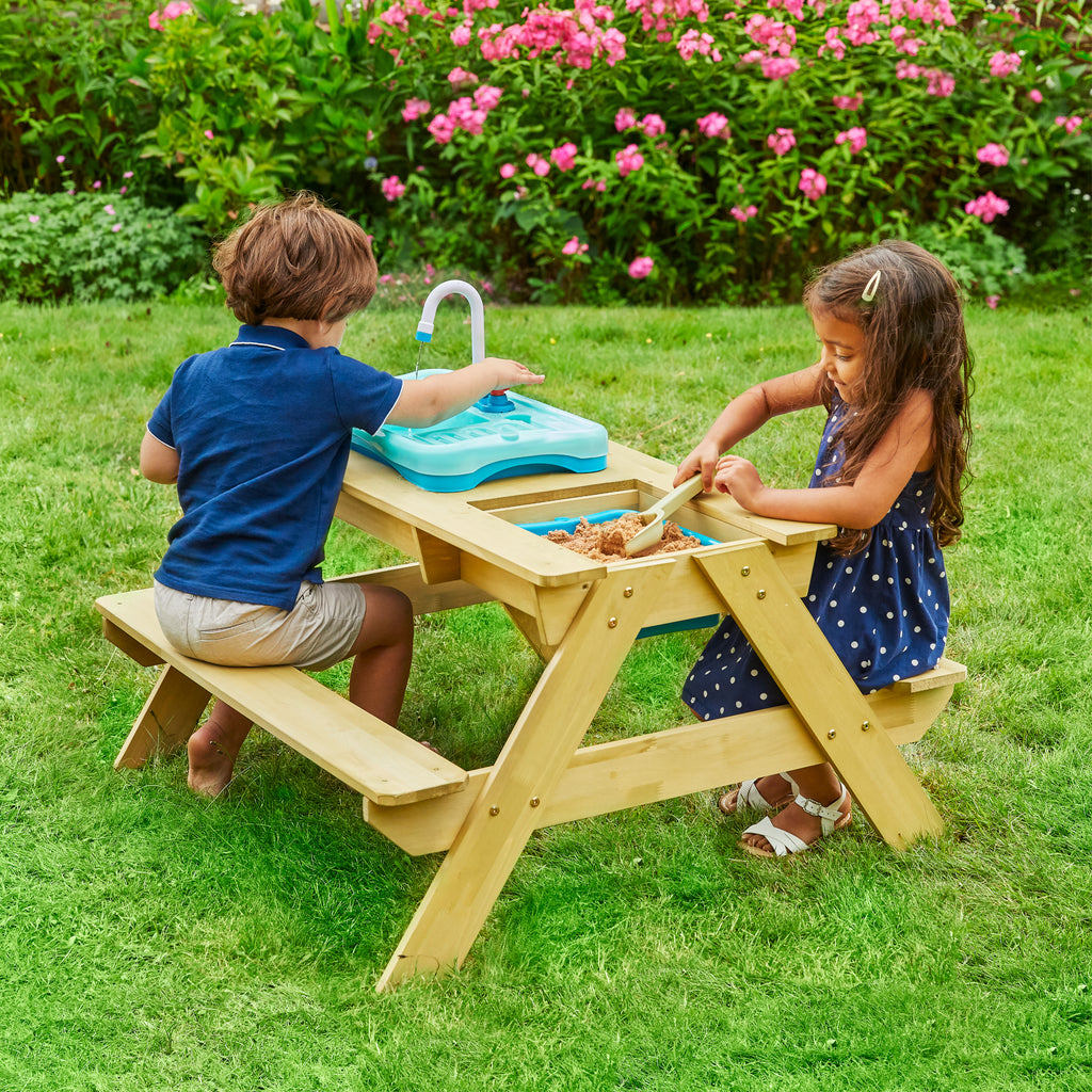 TP Wooden Picnic Bench With Basin & Tap