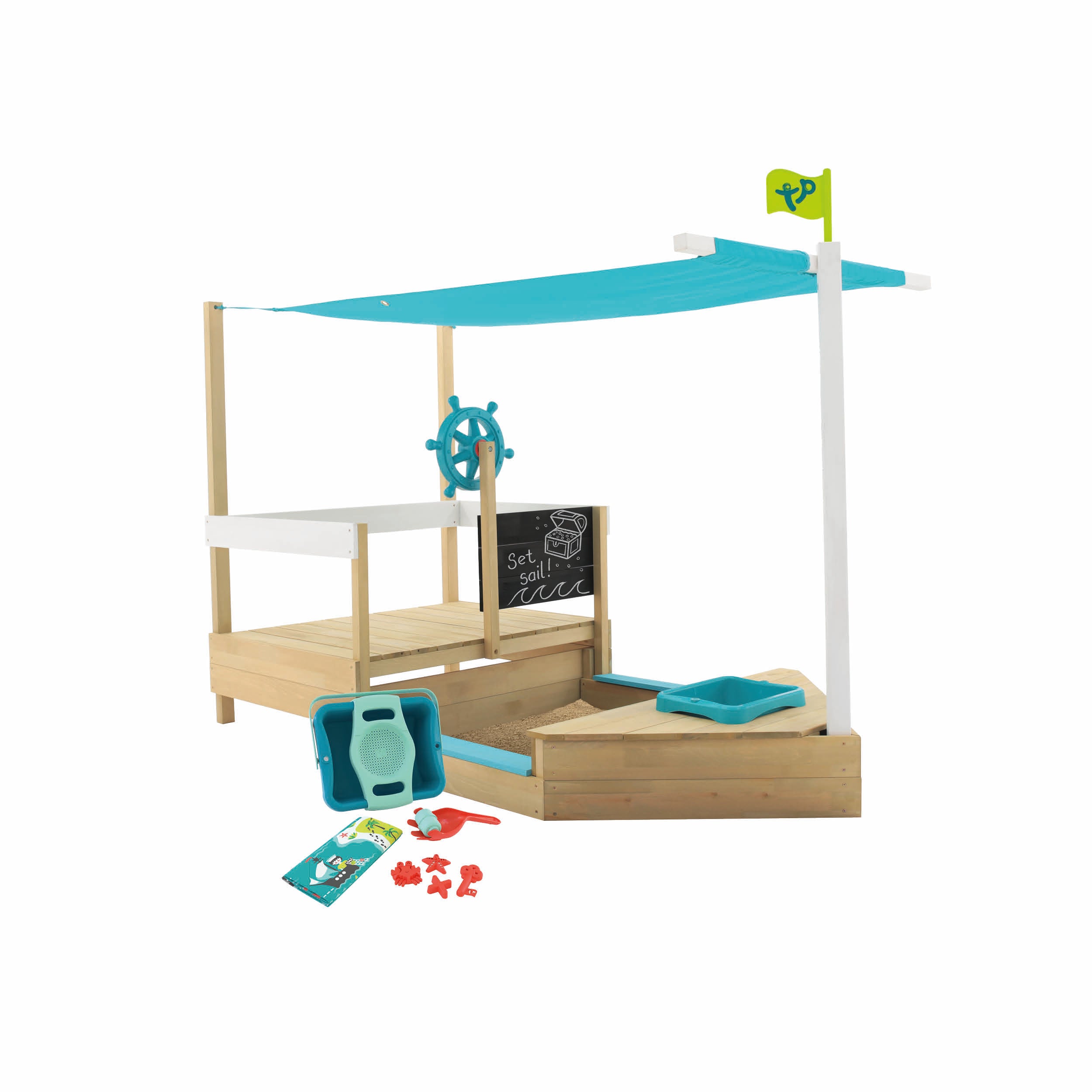 TP Ahoy Wooden Play Boat SandPit
