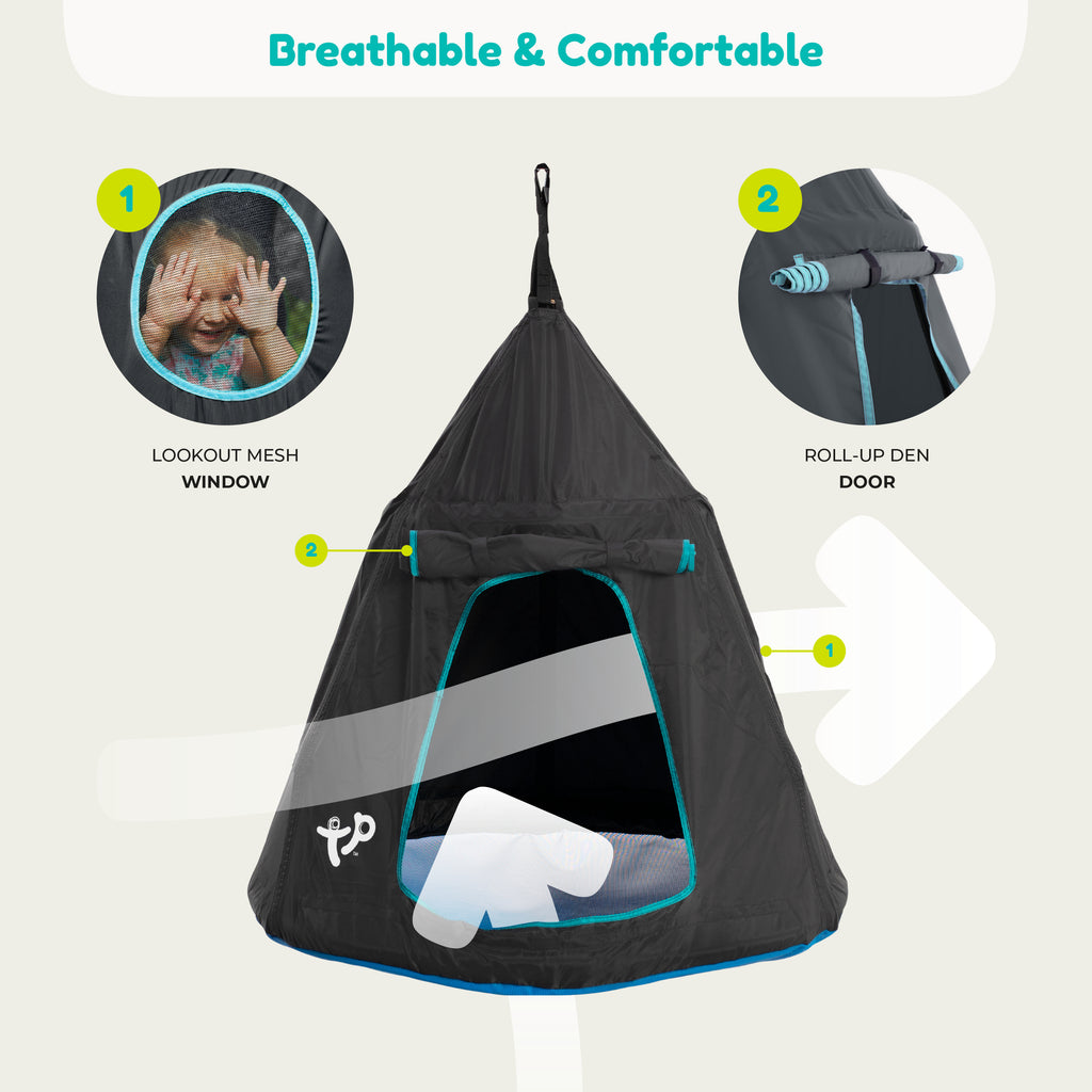 TP UFO DEN & CLIMBING FRAME - BLACK TP848