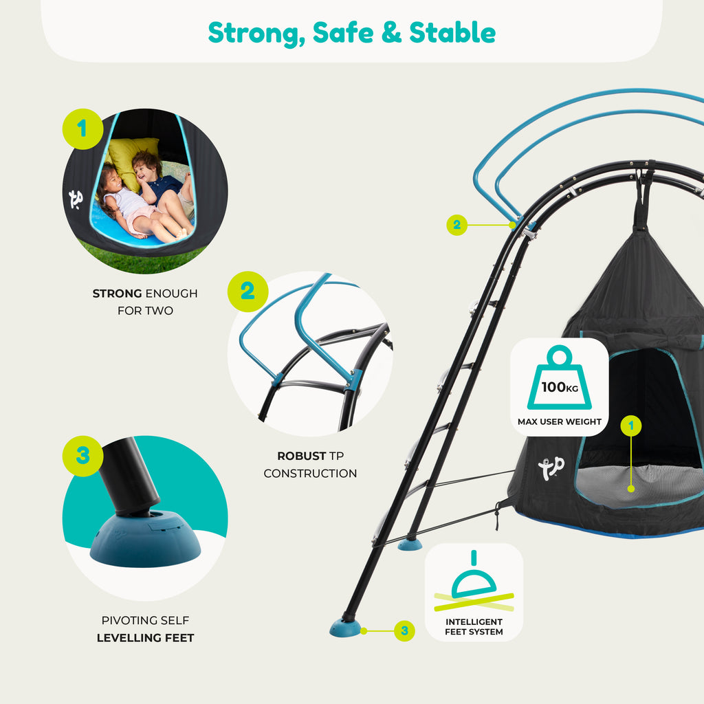 TP UFO DEN & CLIMBING FRAME - BLACK TP848