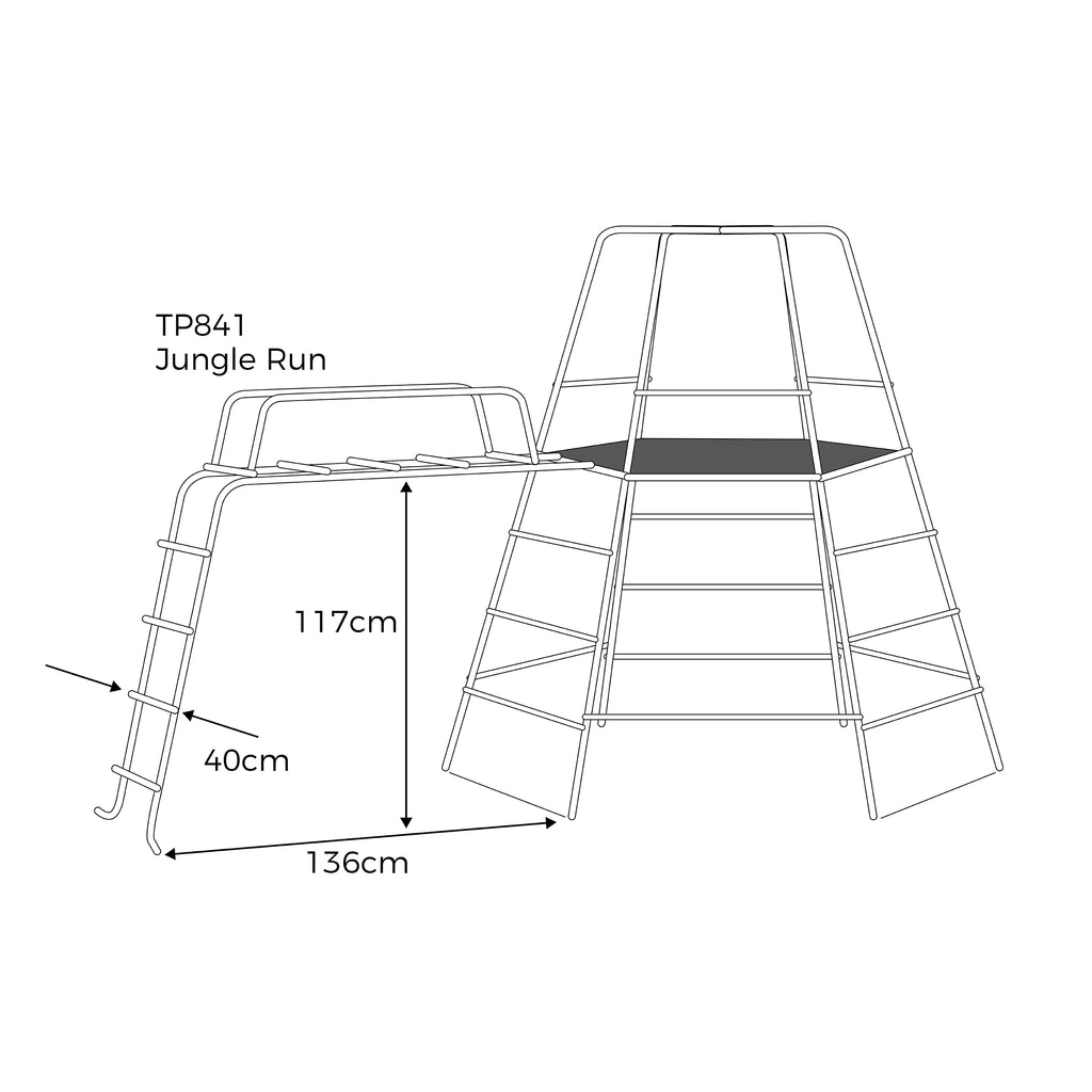 TP851 Jungle Run - Accessory for TP852 Explorer Climbing Frame