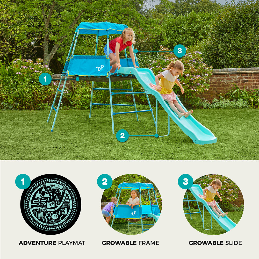 NEW TP GROWABLE ADVENTURE CLIMBING FRAME & SLIDE- TP899 - 2 Stage Set