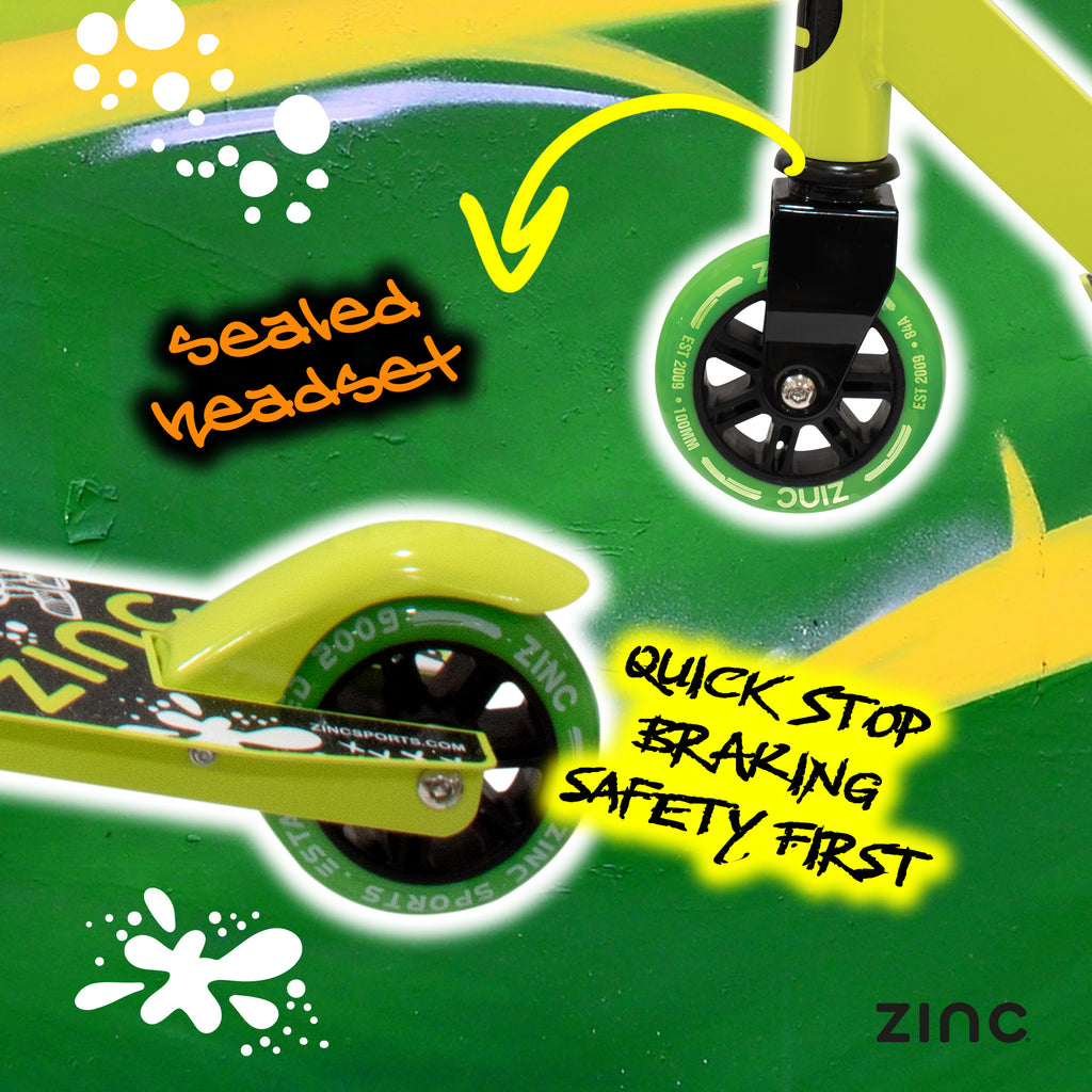 ZINC DETOUR 2.0 STUNT SCOOTER LIME