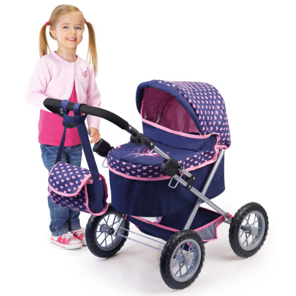 Bayer Trendy Dolls Pram Blue - 13052AA - Image 7