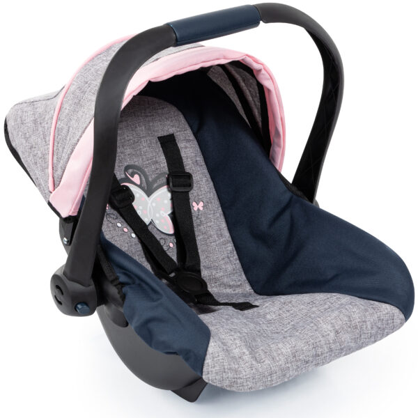 Bayer Deluxe Car Seat - Grey & Pink - 67927