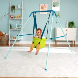 TP Toys Foldaway Baby Swing for Babies Aged 6 Months for Indoor and Outdoor Use. My First Swing Safety Tested - NEW ARRIVAL!