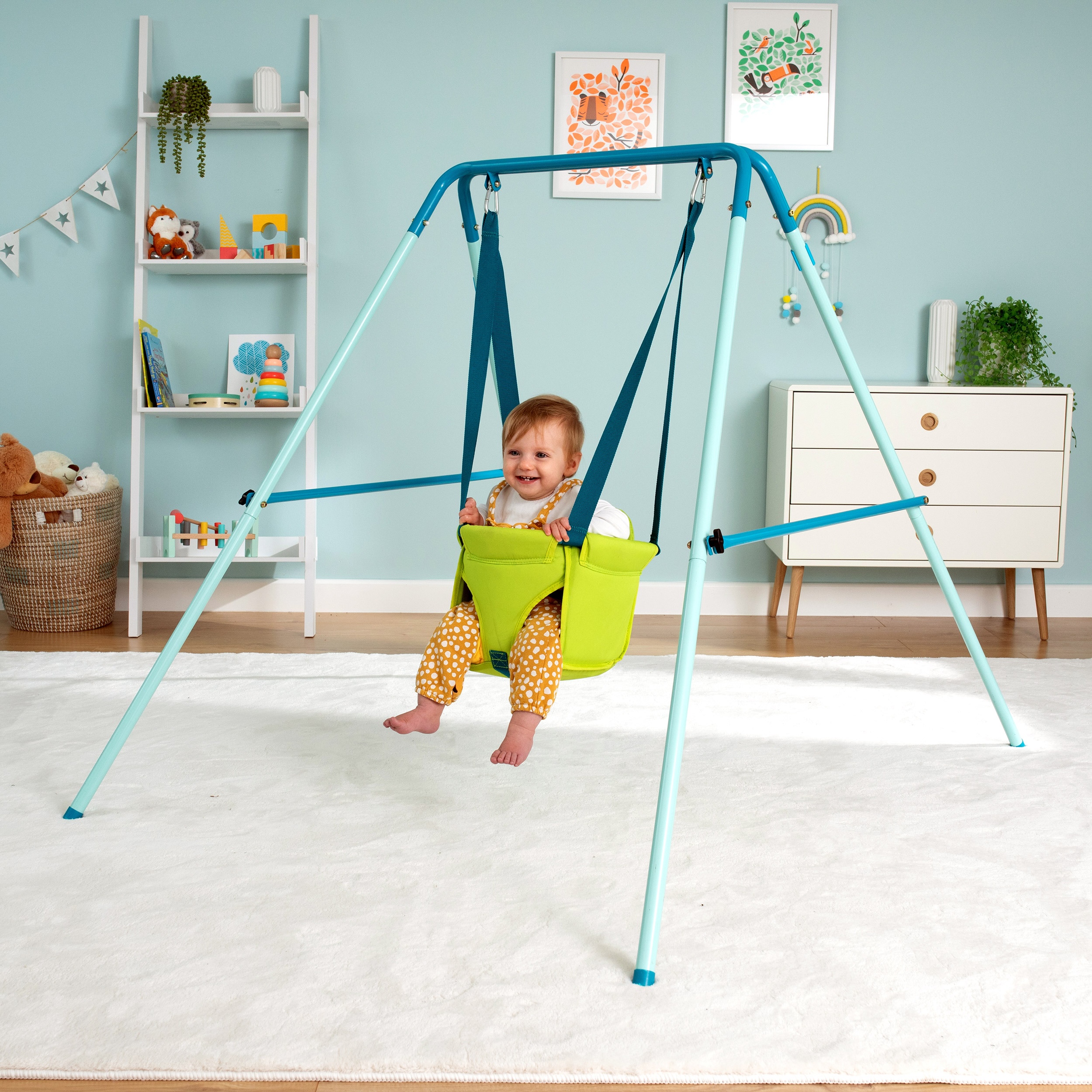 TP Toys Foldaway Baby Swing for Babies Aged 6 Months for Indoor